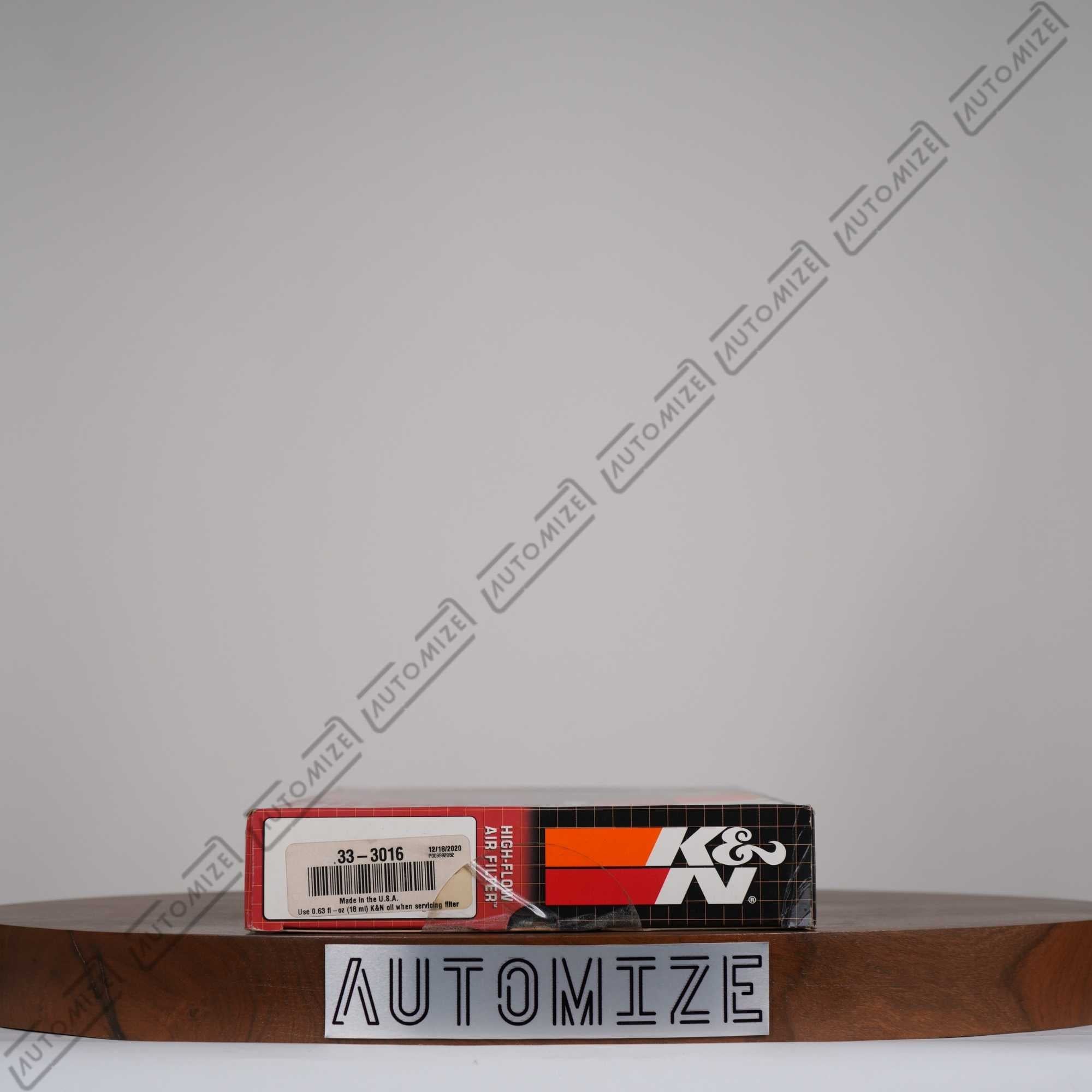 K&N High Flow Air Filter Washable and Reusable 33-3016