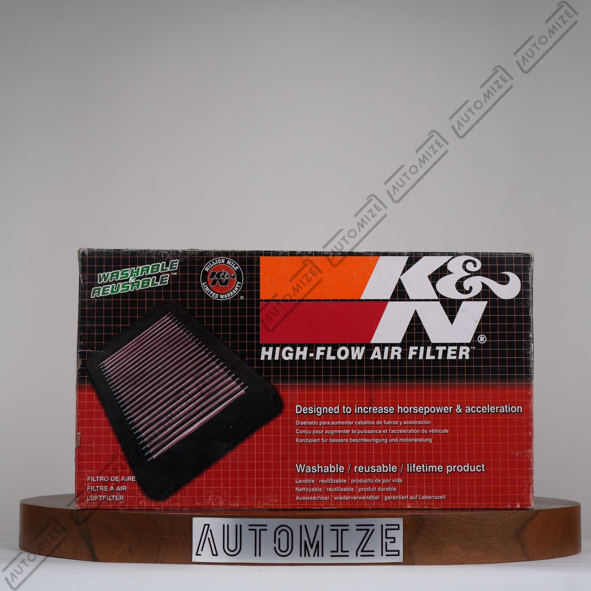 K&N High Flow Air Filter Washable and Reusable 33-3030