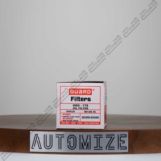 Buy Guard Oil Filter [GDO-178] for Hyundai Santro/Club/Plus and Mitsubishi Mini Pajero 2004 | Automize.pk