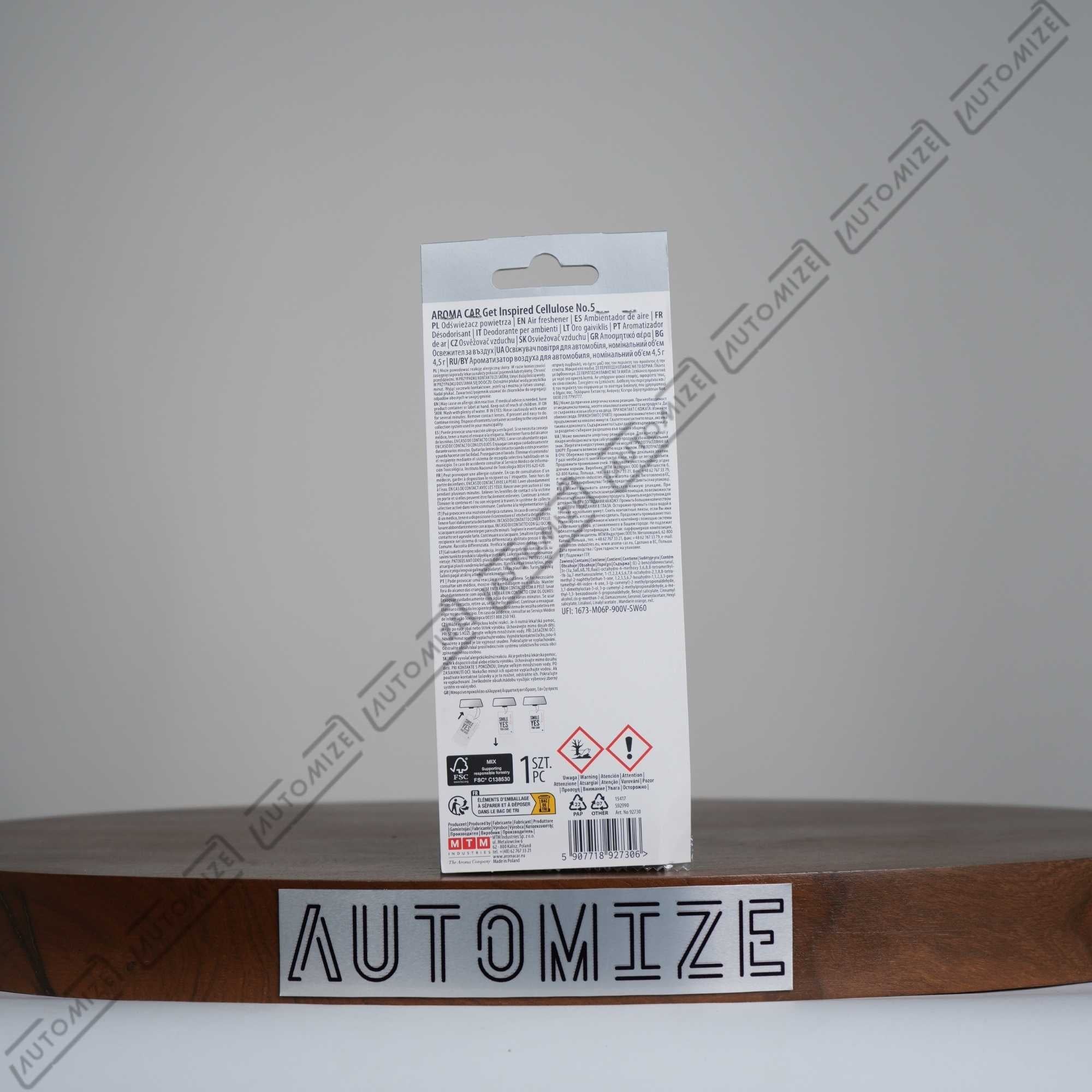 Aroma Car Air Freshener Get Inspired - Cashmere Patchouli