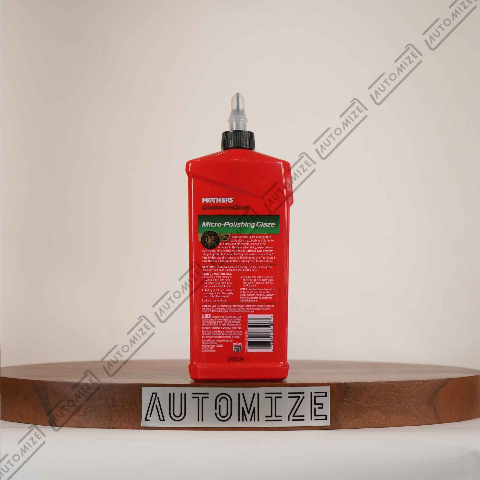 Mothers Micro polishing Glaze Ultimate Wax System Step 2 (473ml)