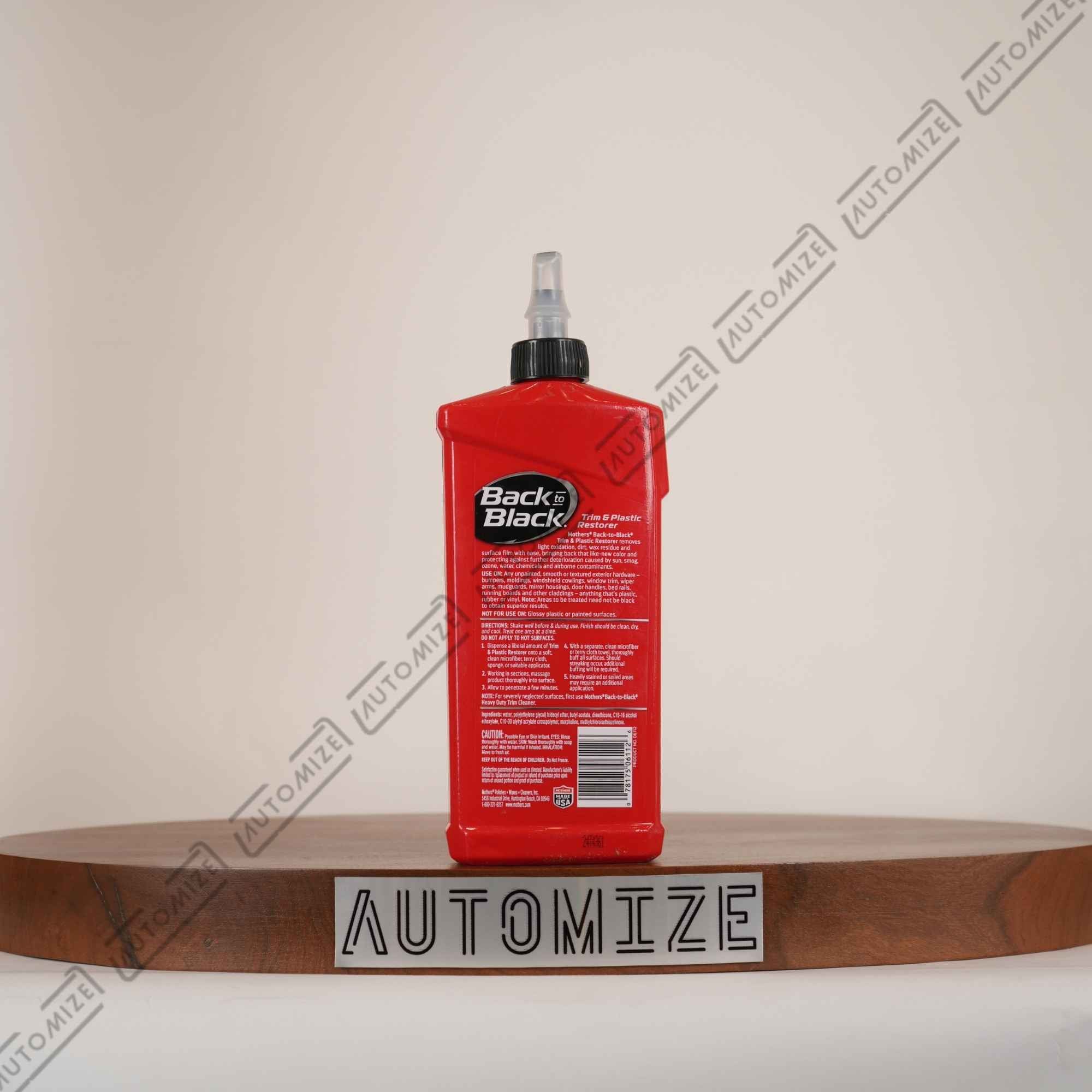 Mothers Back to Black Trim and Plastic Restorer (355ml)