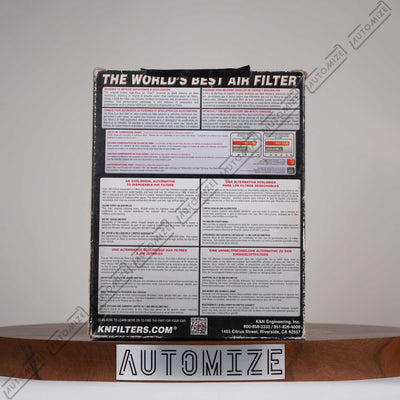 K&N High Flow Air Filter Washable and Reusable 33-2435