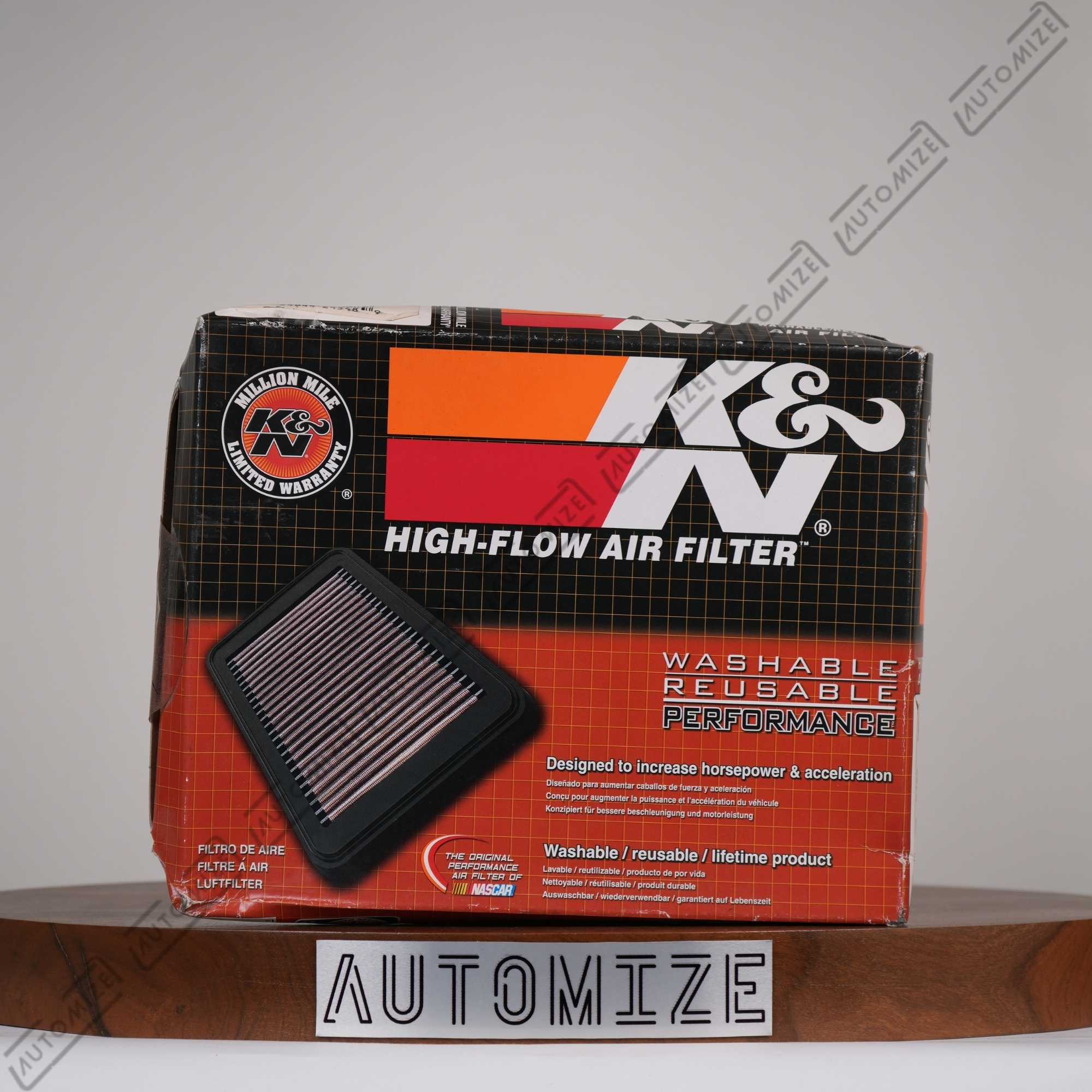 K&N High Flow Air Filter Washable and Reusable 33-2422