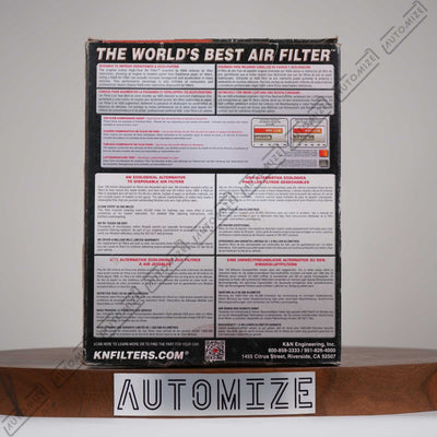 K&N High Flow Air Filter Washable and Reusable 33-2826