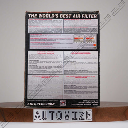 K&N High Flow Air Filter Washable and Reusable 33-2826