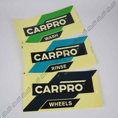 Carpro Bucket Wash Labels 3 Pcs Set
