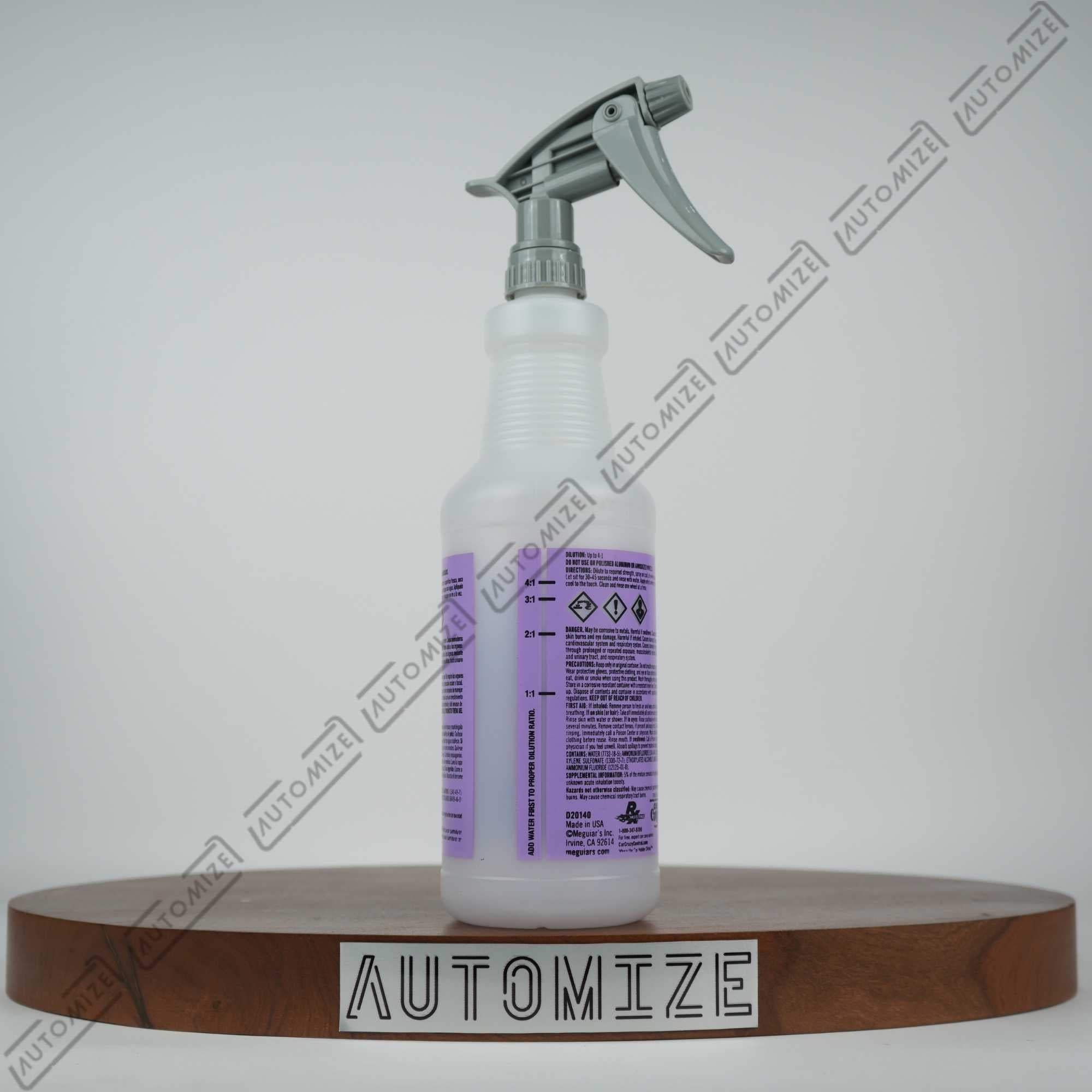 Meguiar's Wheel Brightener Detailer Bottle W/ Spray Head