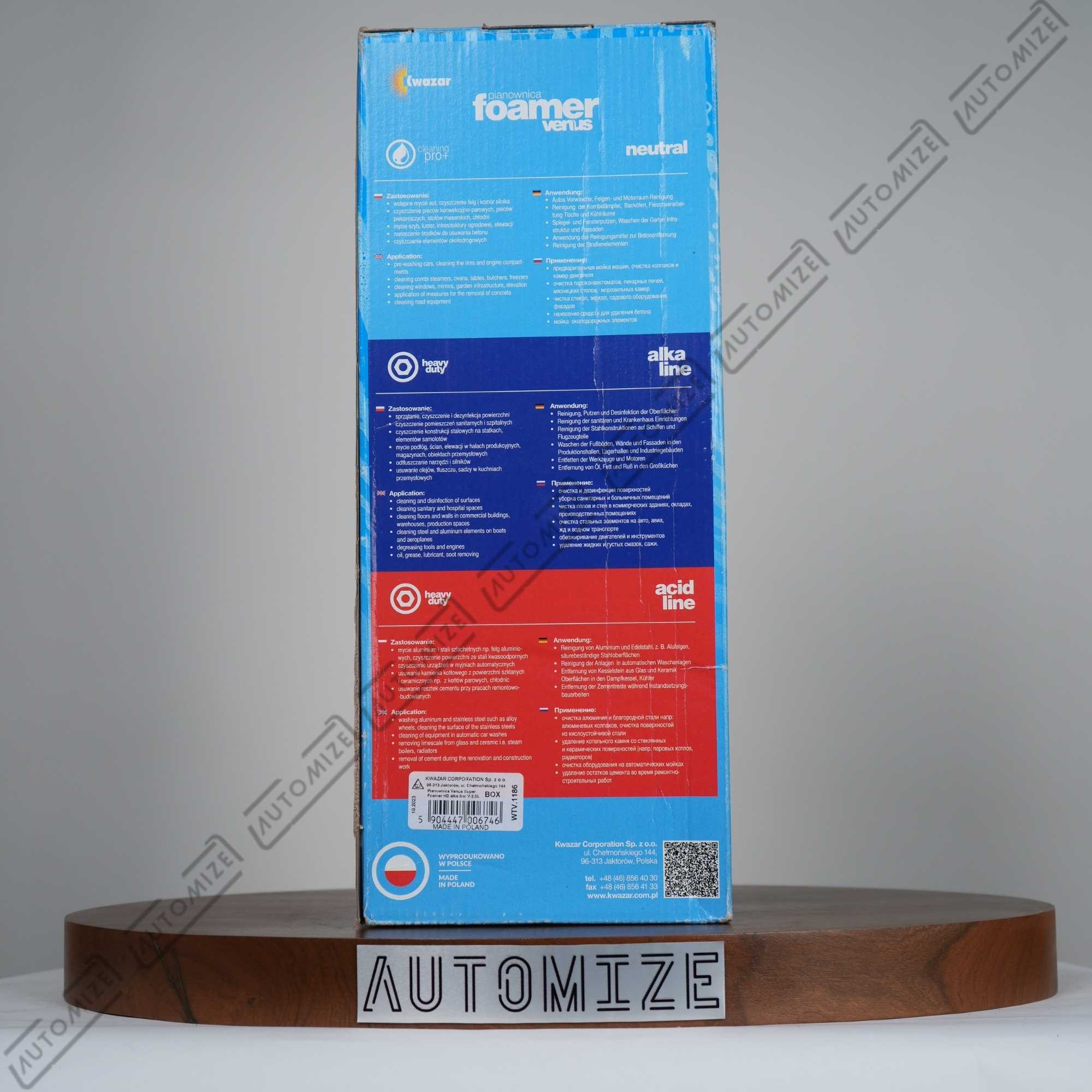 Kwazar Professional Foamer Venus Alkaline 2L