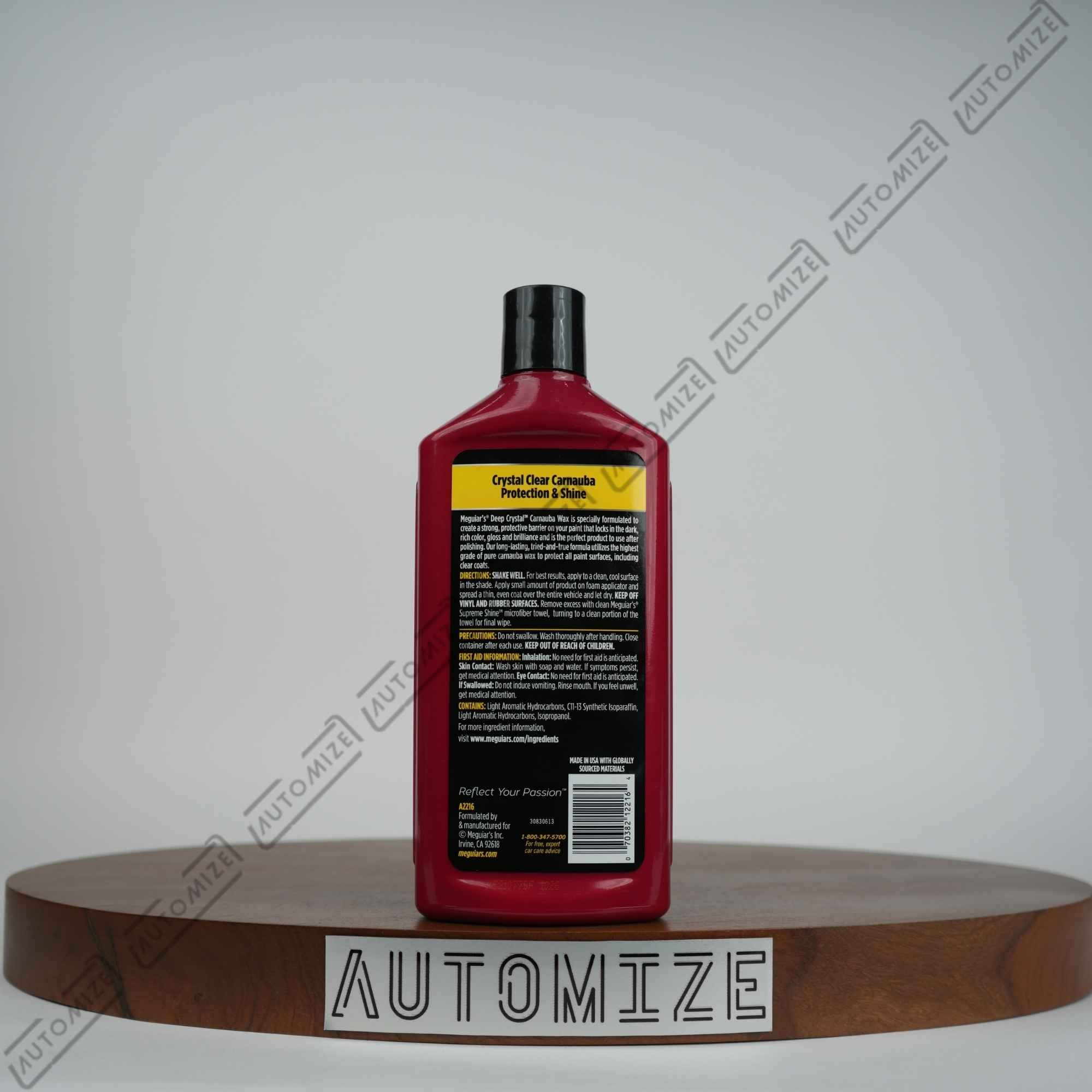 Meguiar's Deep Crystal Carnauba Liquid Wax (473ml)