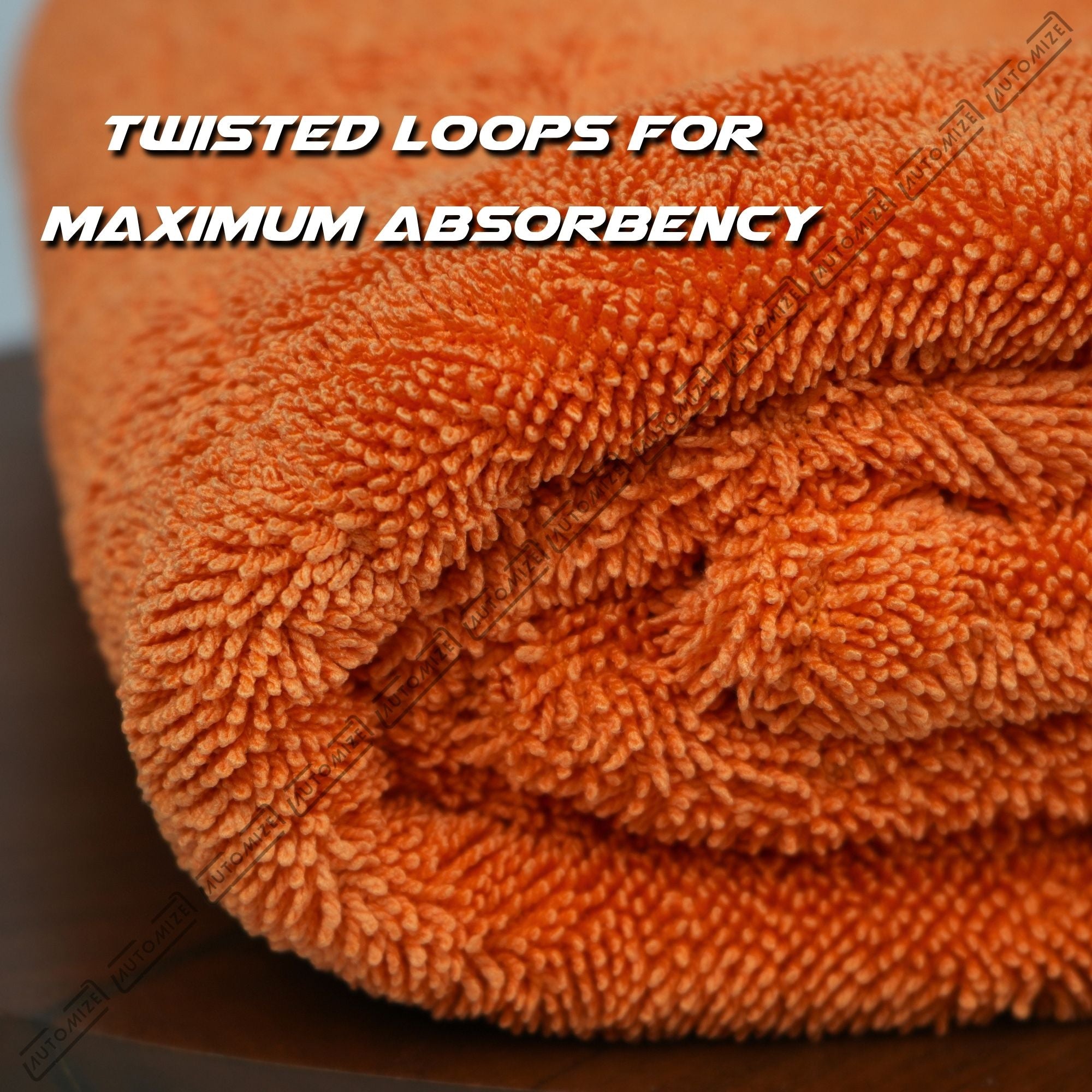Automize Detailing Ultra Premium 1200 GSM Twisted Loop Double Sided Drying Towel 60*90