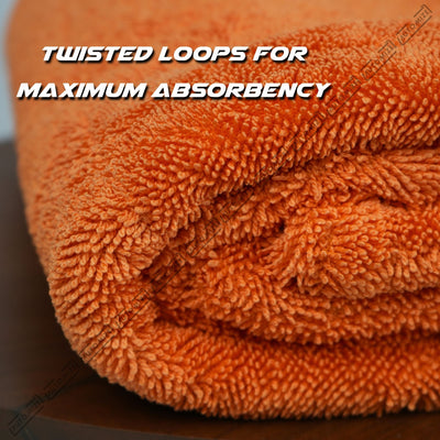 Automize Detailing Ultra Premium 1200 GSM Twisted Loop Double Sided Drying Towel 60*90