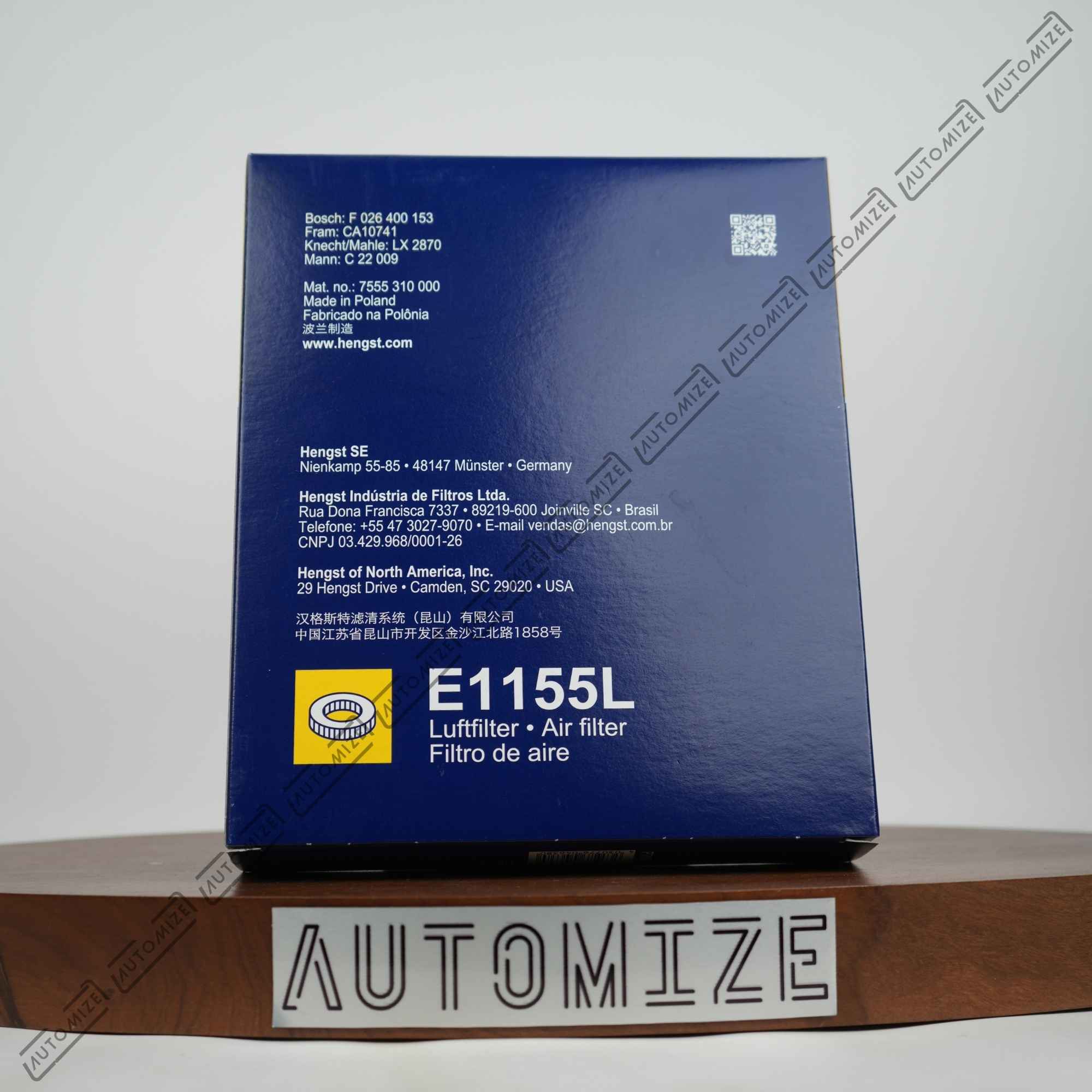 Hengst Air Filter E1155L