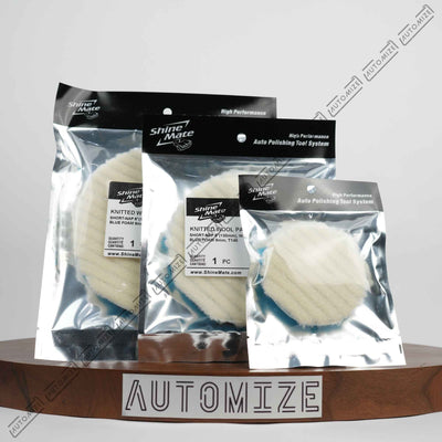 Shinemate Short Nap Knitted Wool Pad W/ Foam Interface