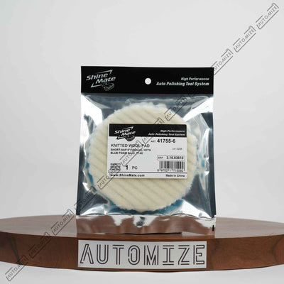 Shinemate Short Nap Knitted Wool Pad W/ Foam Interface
