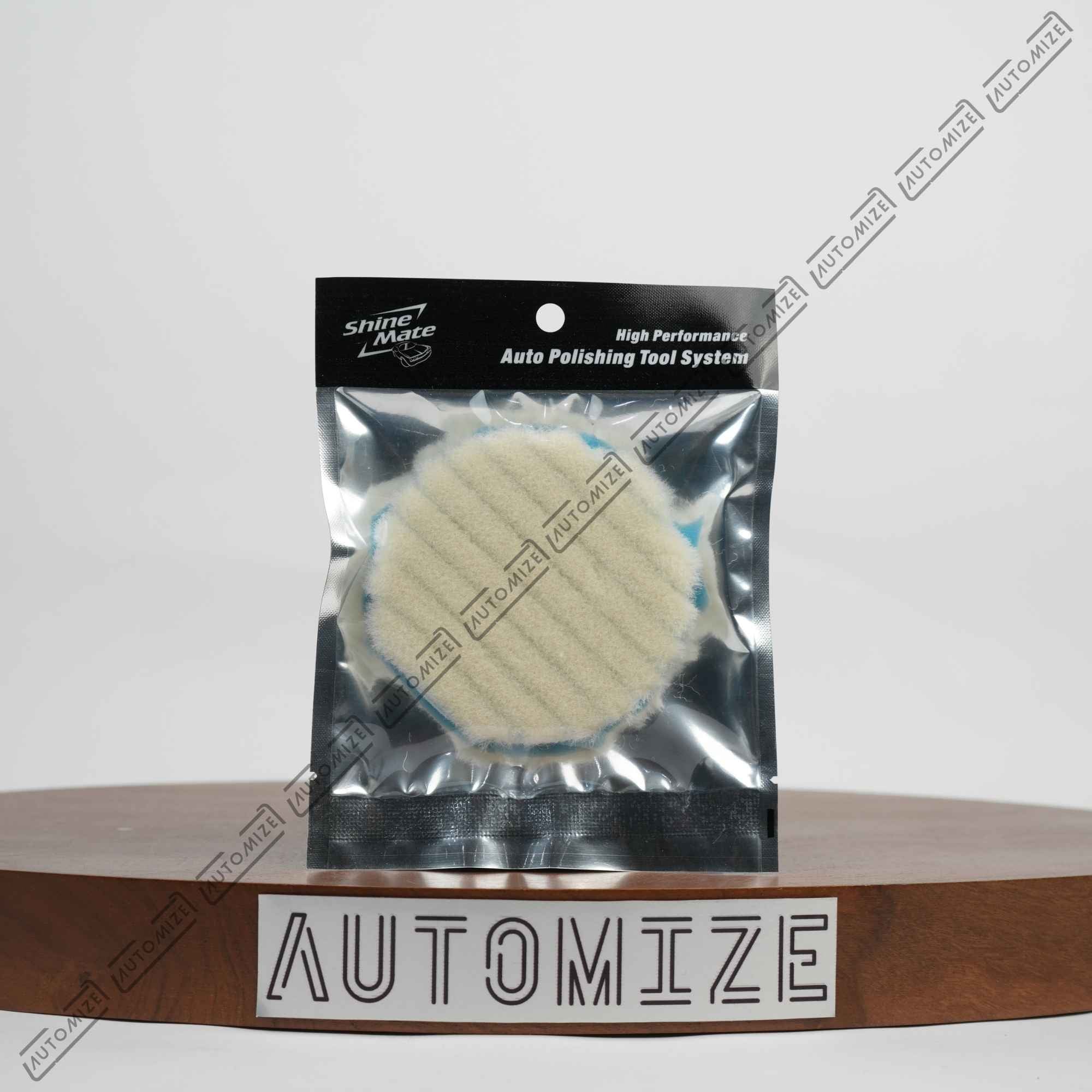Shinemate Short Nap Knitted Wool Pad W/ Foam Interface
