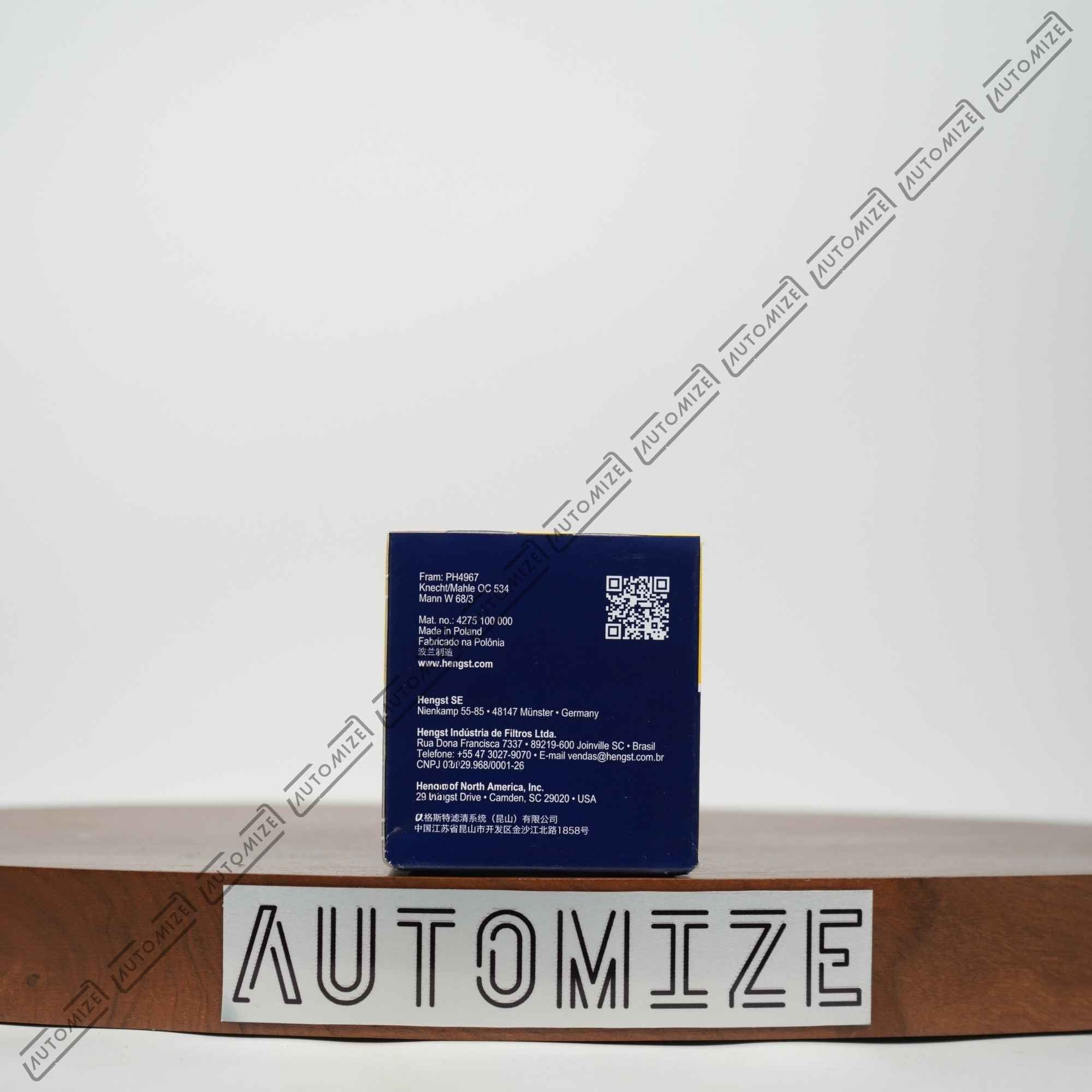 Hengst Oil Filter H97W07
