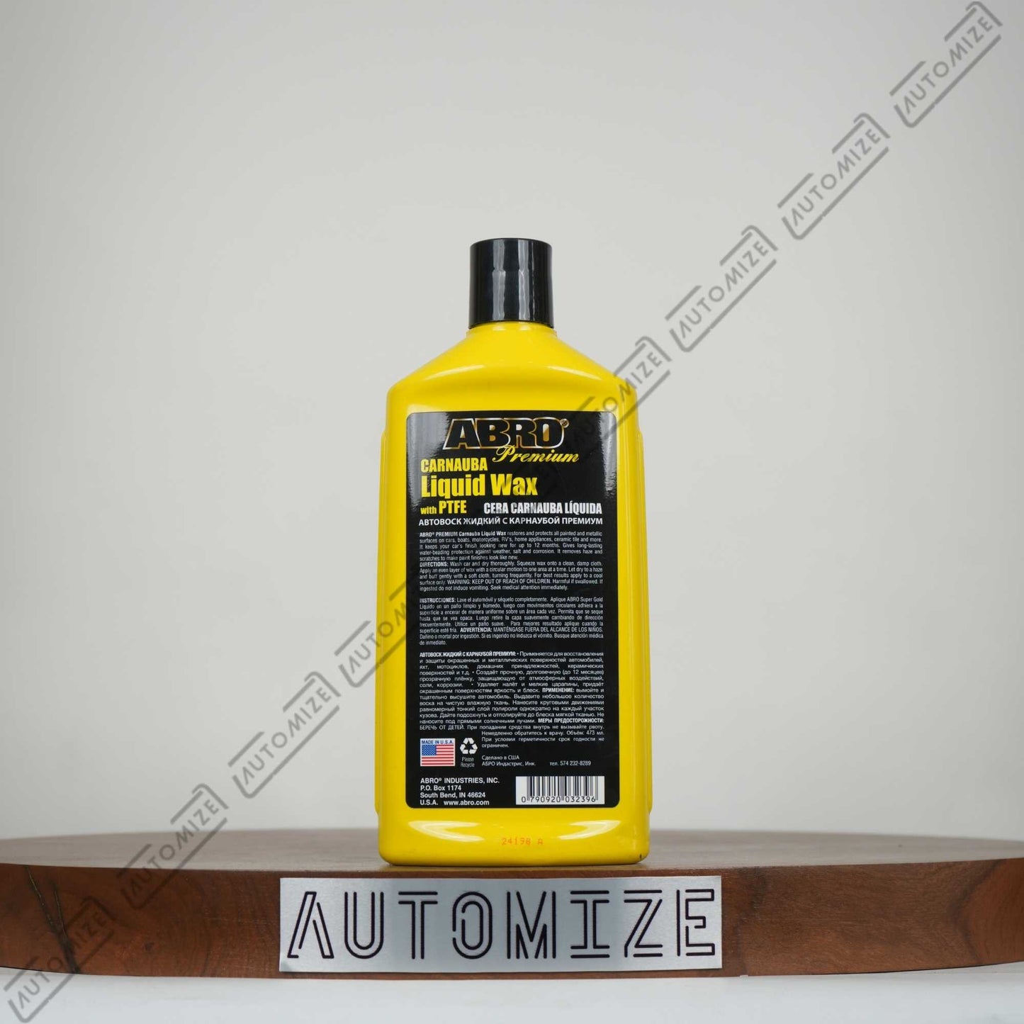 ABRO Premium Carnauba Liquid Wax PTFE (473ML)