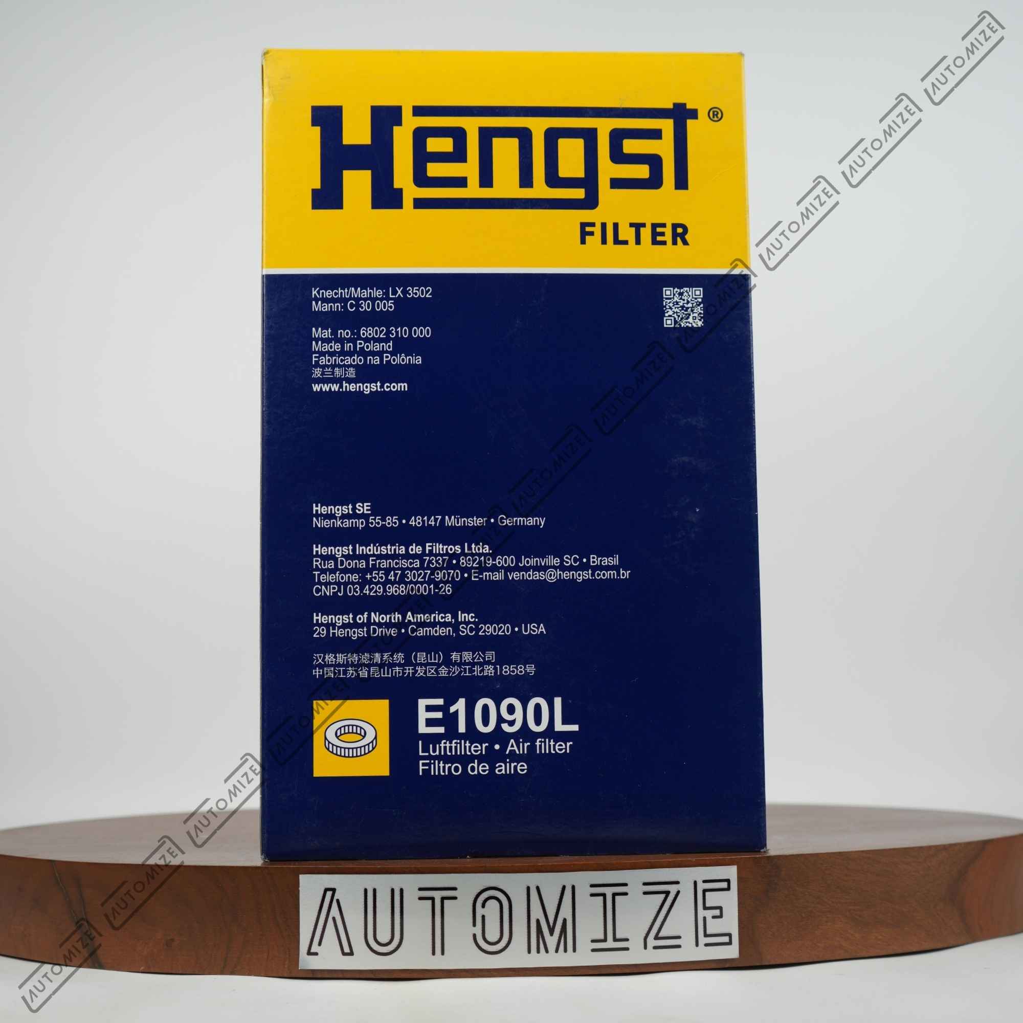 Hengst Air Filter E1090L