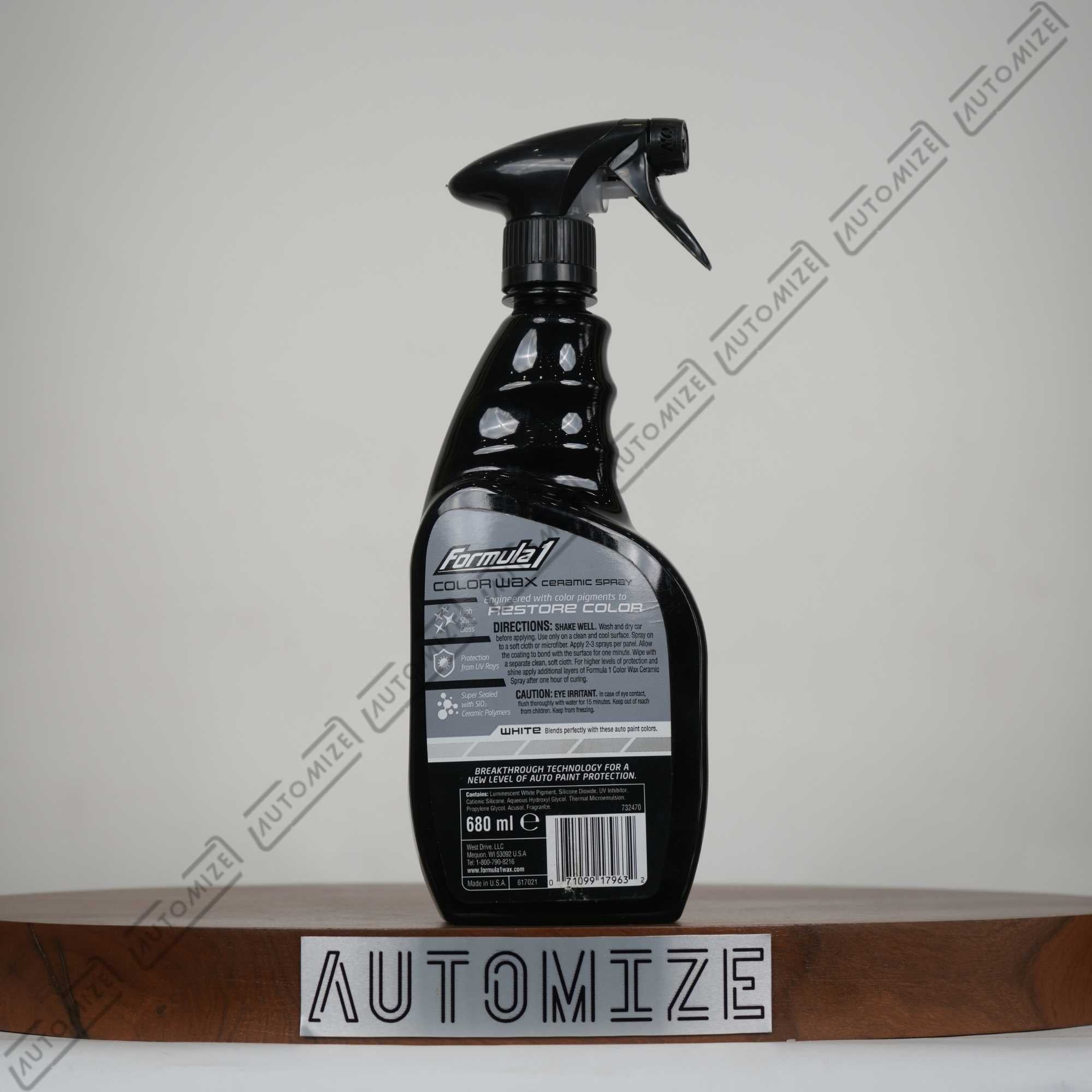 Formula1 Colour Wax Ceramic Spray SiO2 Technology - White Spectrum (680ml)