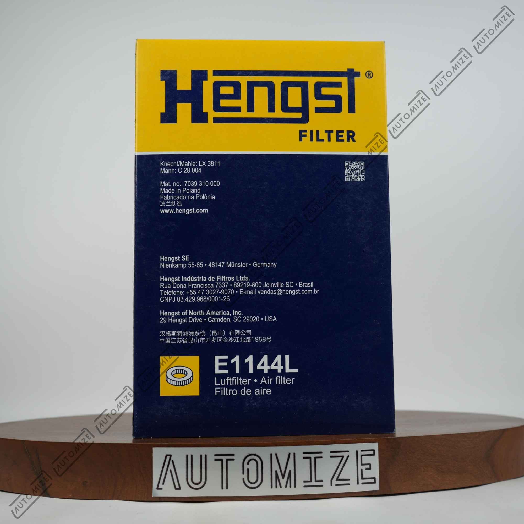 Hengst Air Filter E1144L