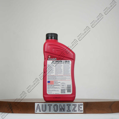 Kendall LiquiTek GT-1 Competition Motor Oil Conventional SAE 20W-50