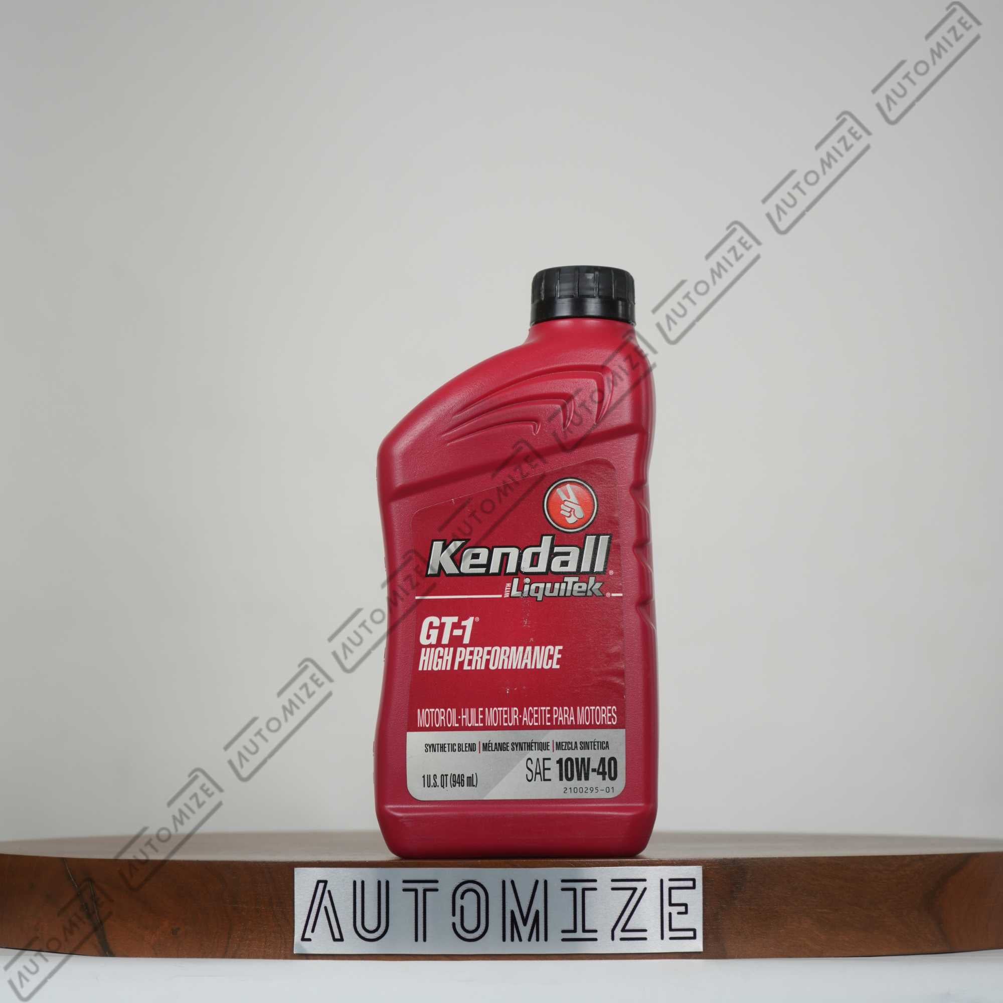 Kendall Liquitek GT-1 High Performance Motor Oil Synthetic Blend SAE 10W-40