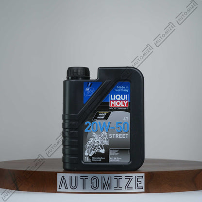 Buy Liqui Moly Motorbike 4T 20W-50 Street API SP: JASO MA2 [1500] (1l) from Automize