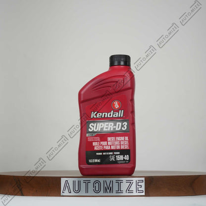 Kendall Super D-3 Diesel Engine Oil Premium SAE 15W-40 (946ml)
