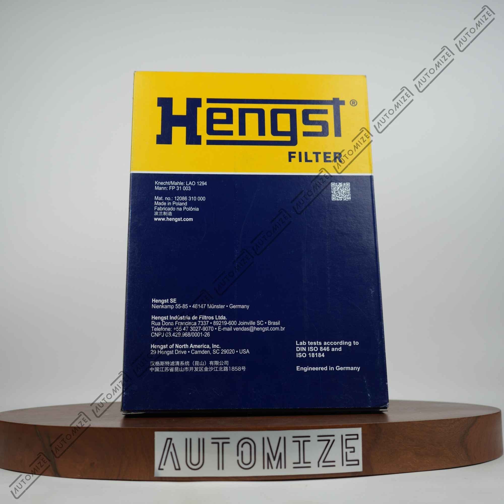 Hengst Cabin Filter E4931LB