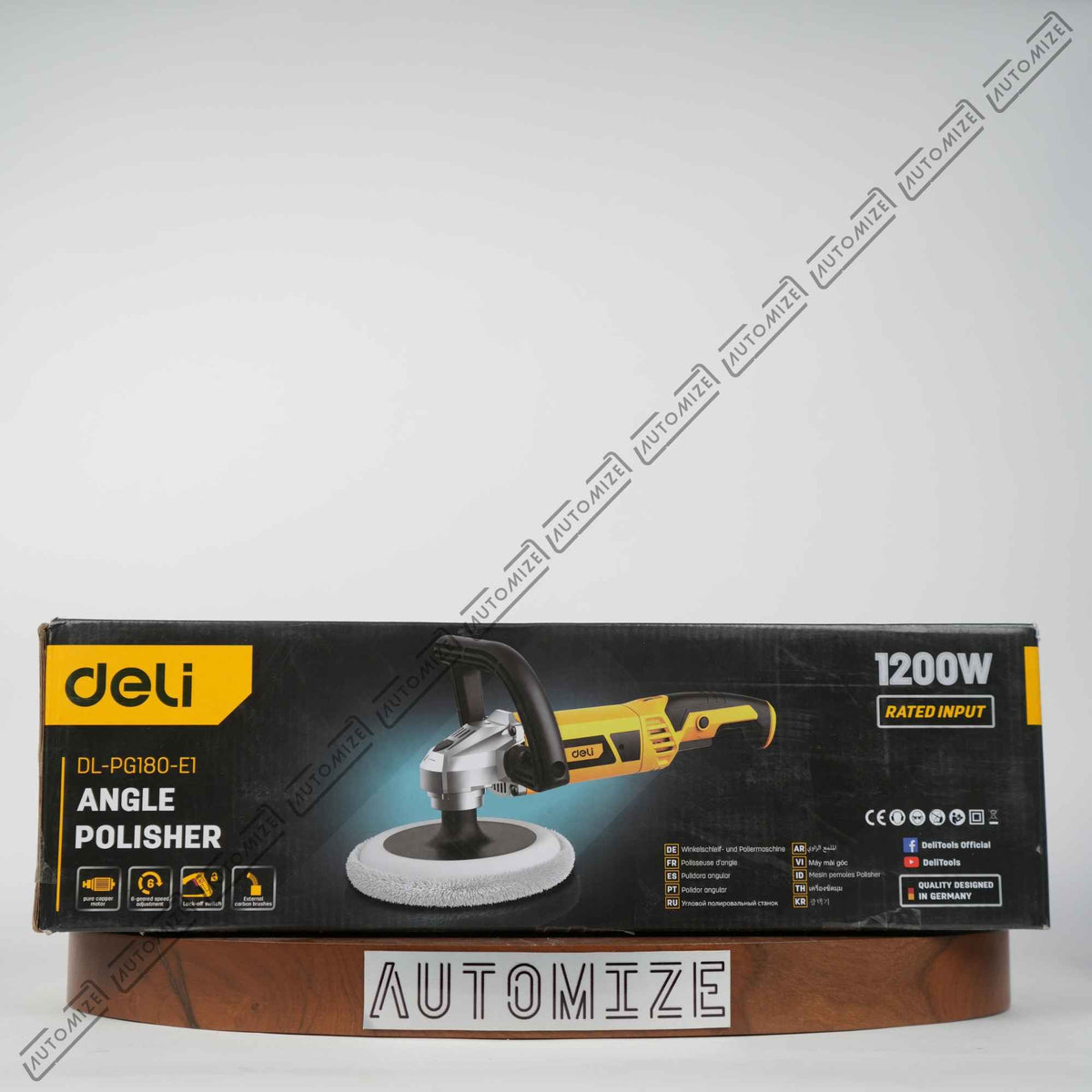 Deli 1200W Rotary Angle Polisher DL-PG180-E1