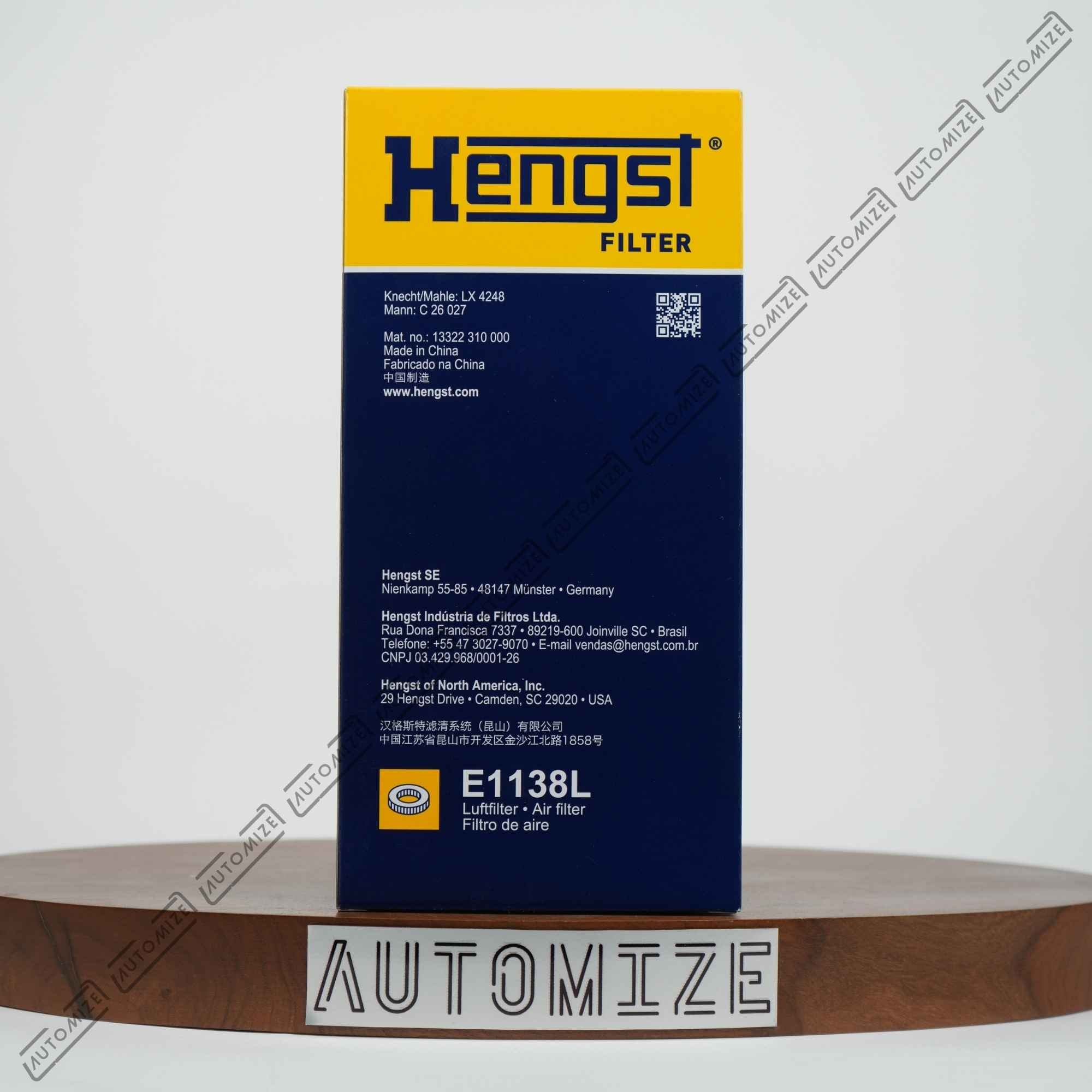Hengst Air Filter E1138L