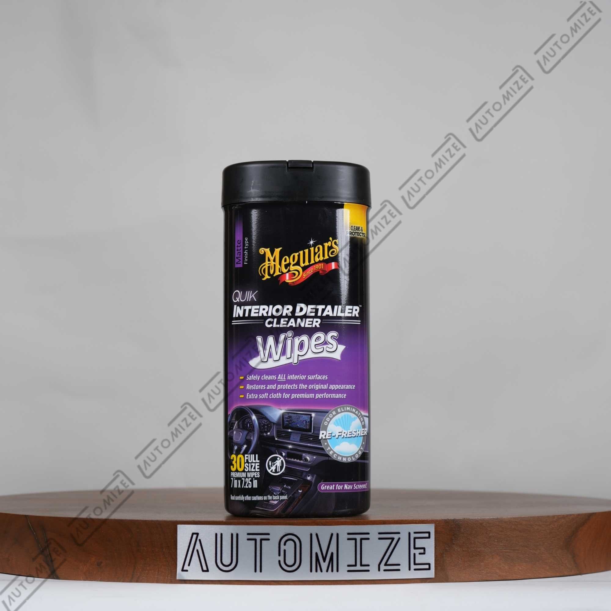 Meguiar's Quik Interior Detailer Cleaner Wipes (30 pcs)