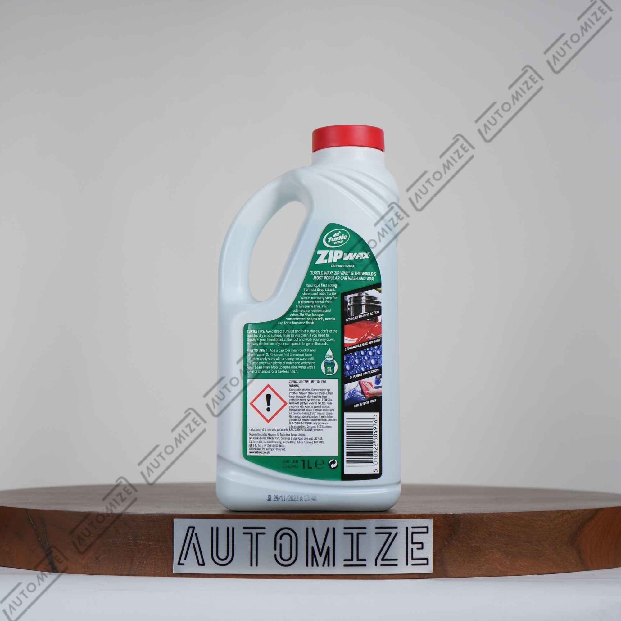 Turtle Wax Zipwax Car Wash and Wax (1l)