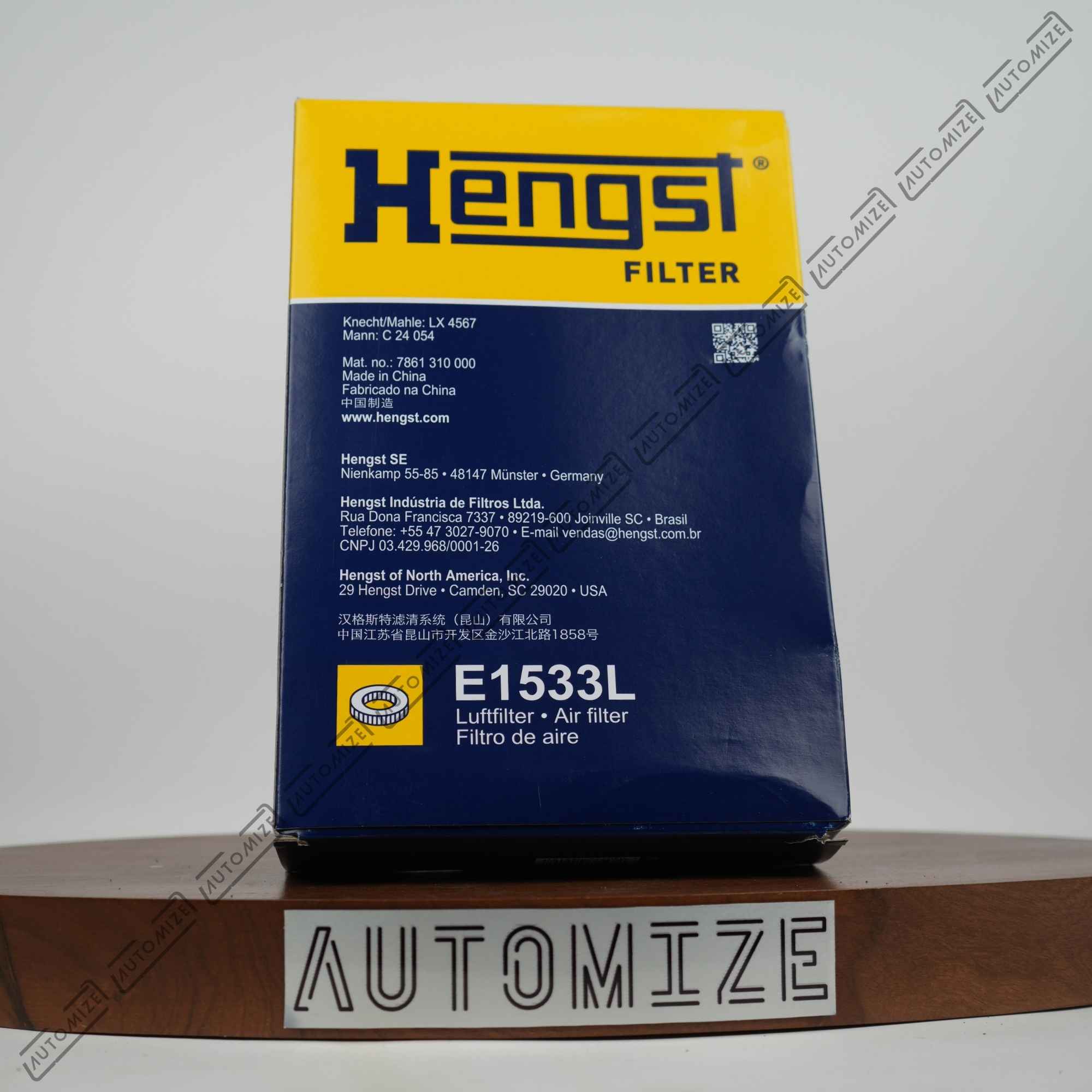 Hengst Air Filter E1533L