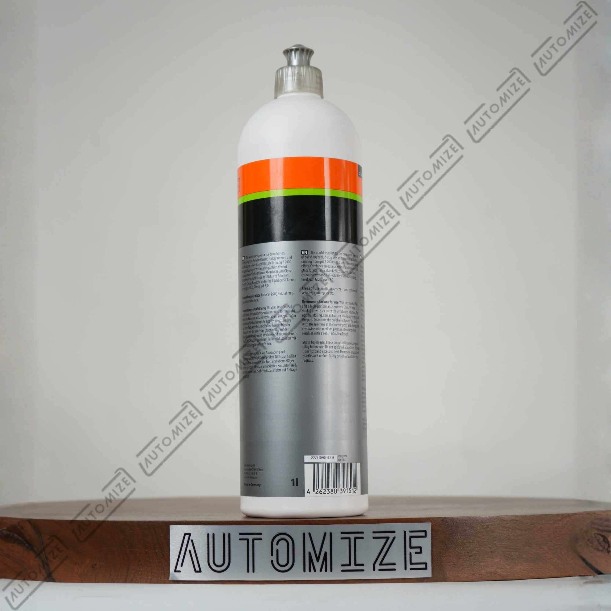 Koch Chemie P602 One Cut and Finish High Gloss Polish w/ Sealant (1Ltr)