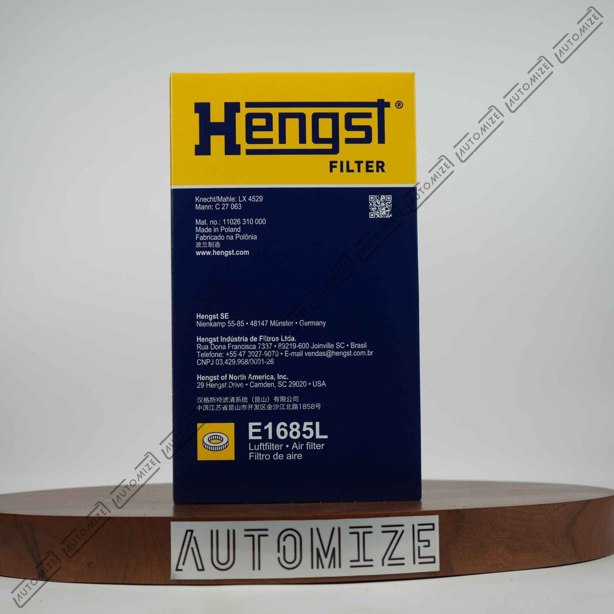 Hengst Air Filter E1685L