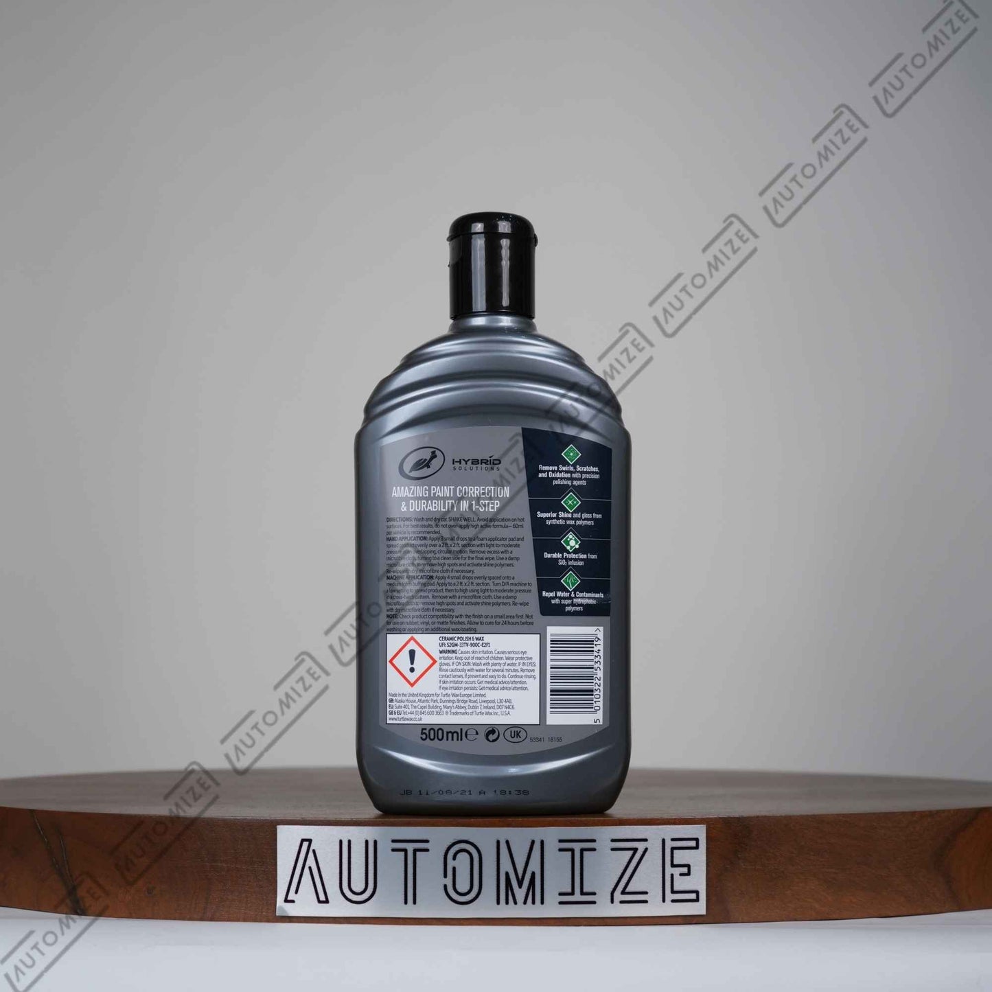 Turtle Wax Hybrid Solutions Ceramic Polish and Wax (500ml)