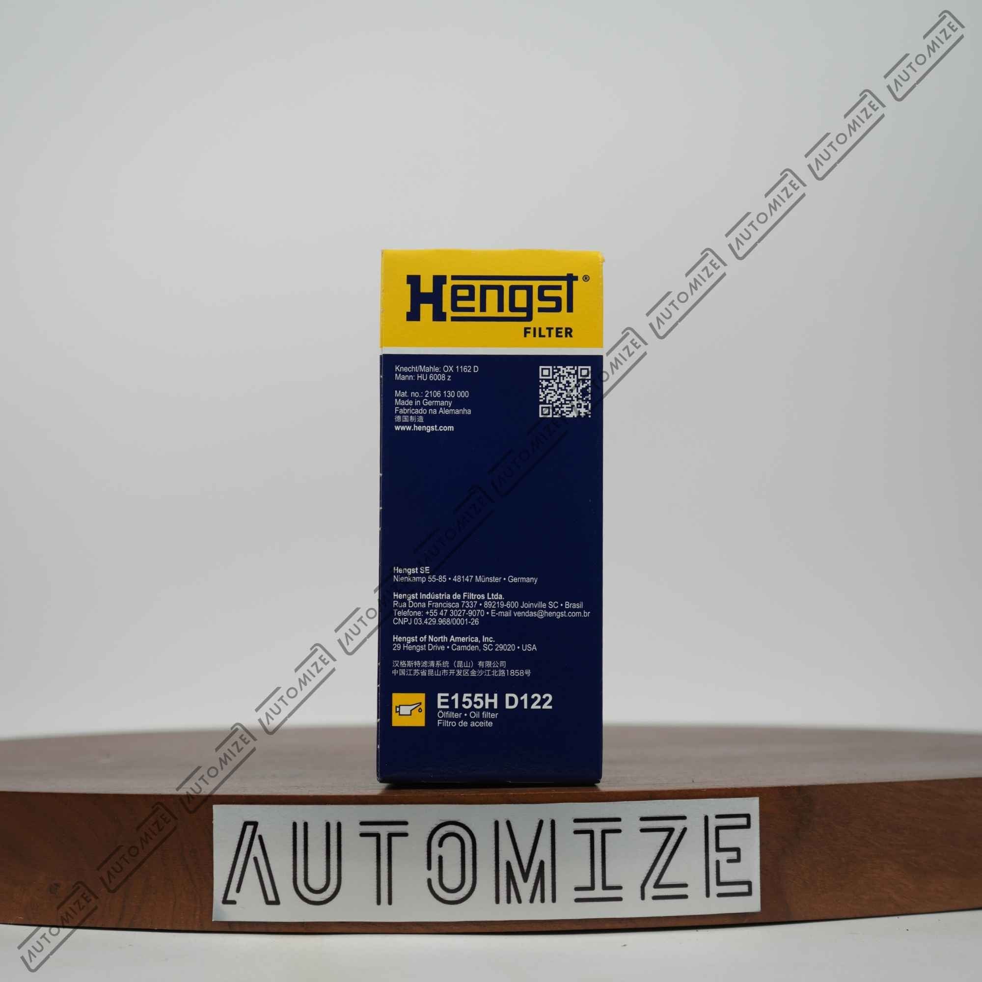 Hengst Oil Filter E155H-D122
