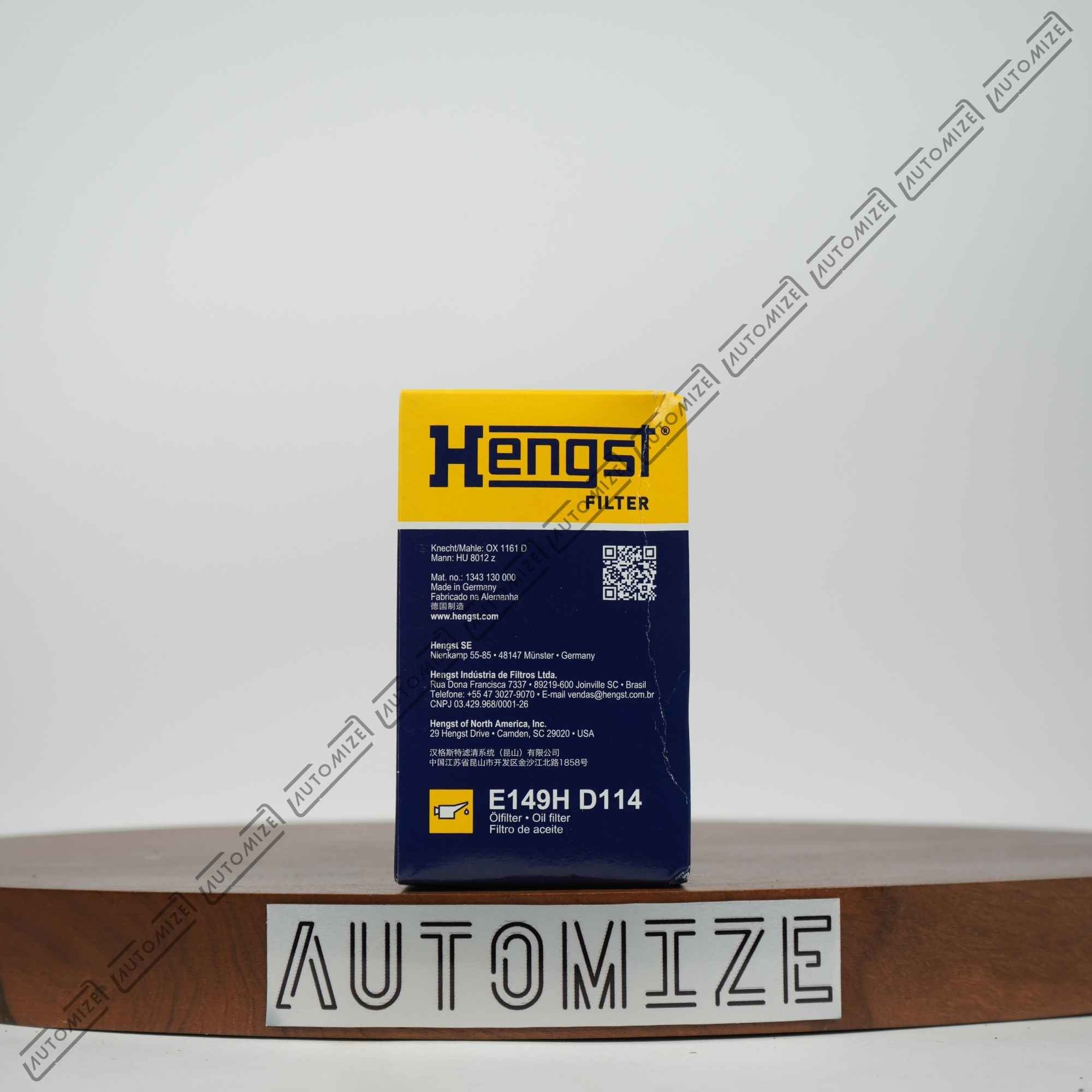 Hengst Oil Filter E149H-D114