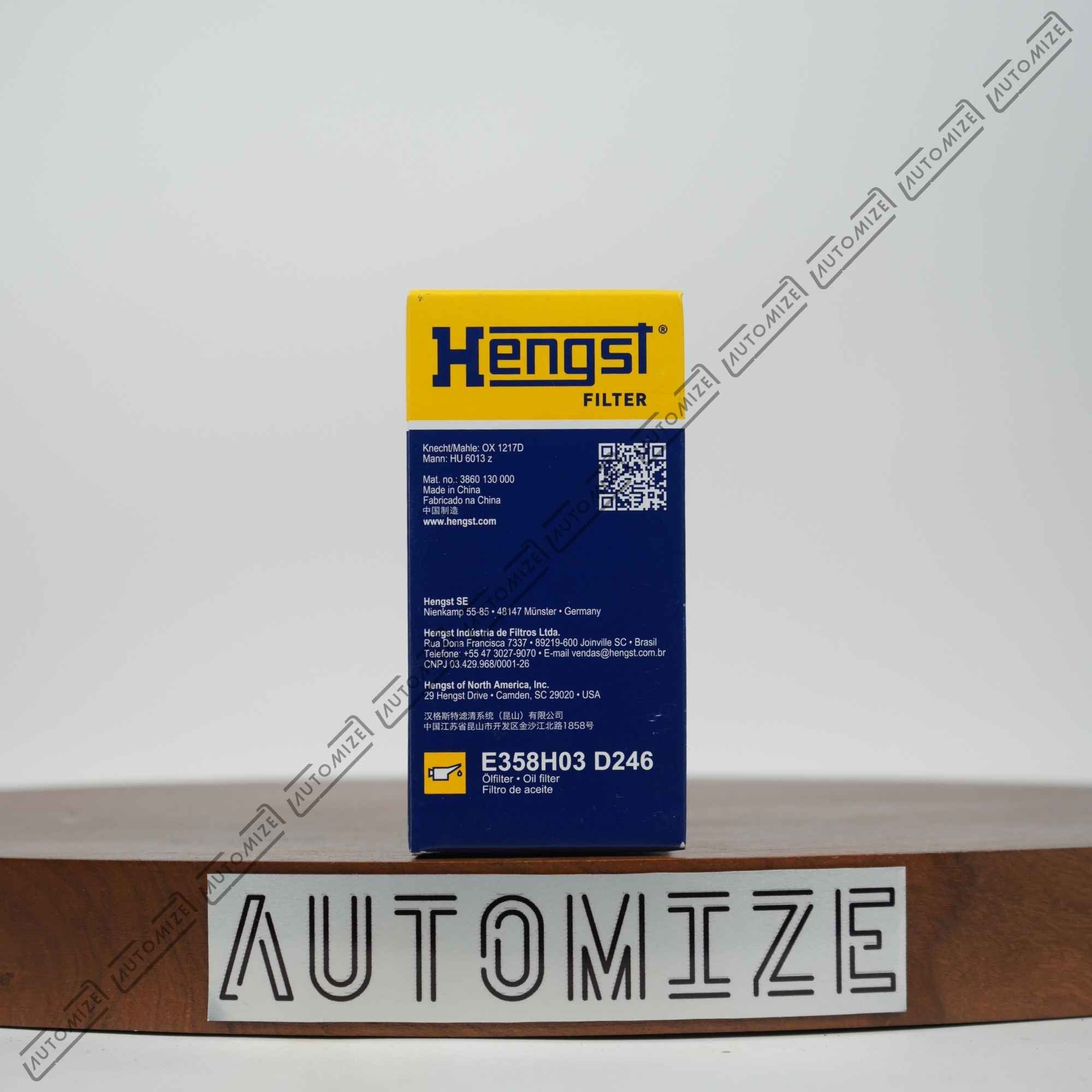 Hengst Oil Filter E358H03-D246