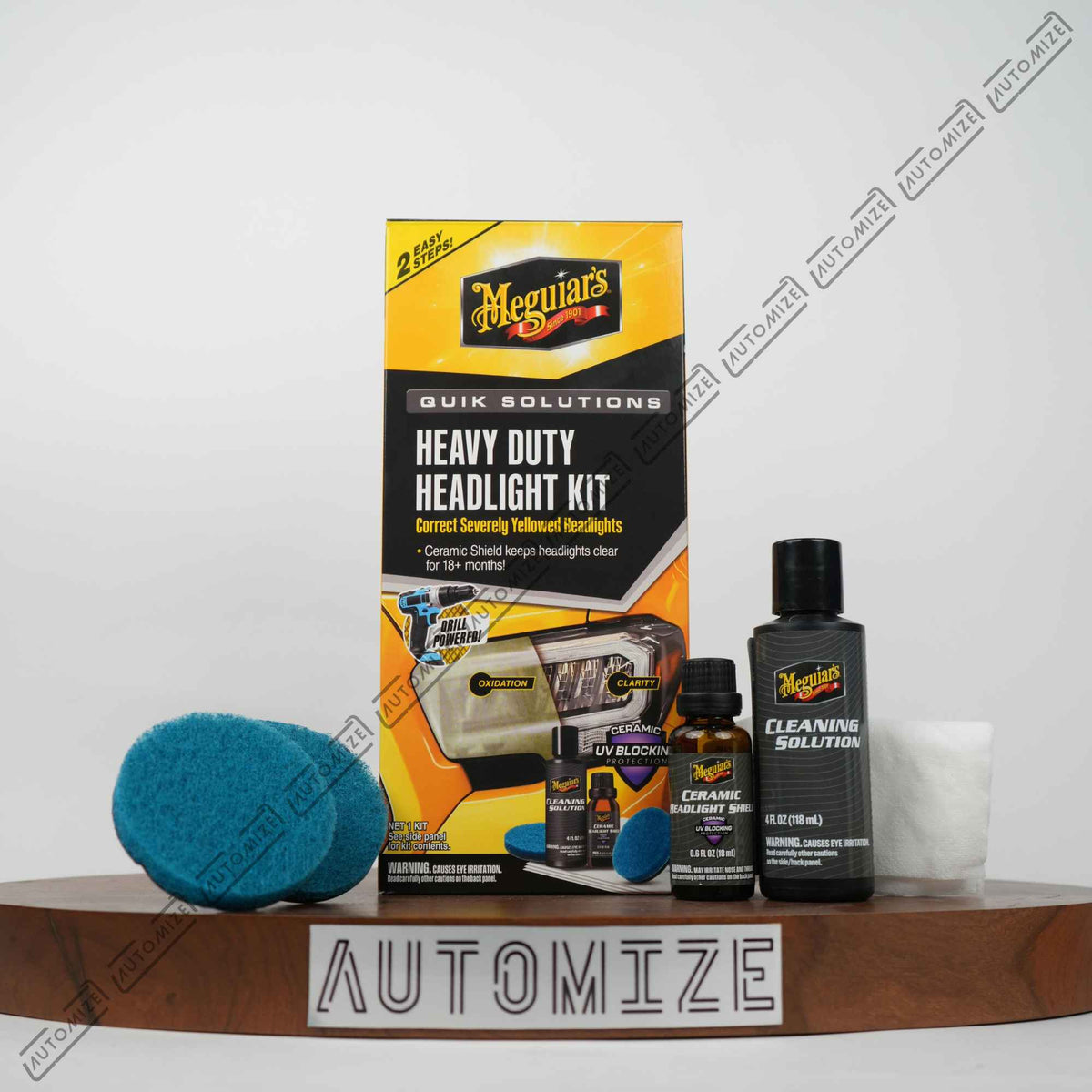 Meguiar's Quik Solutions Heavy Duty Headlight Kit