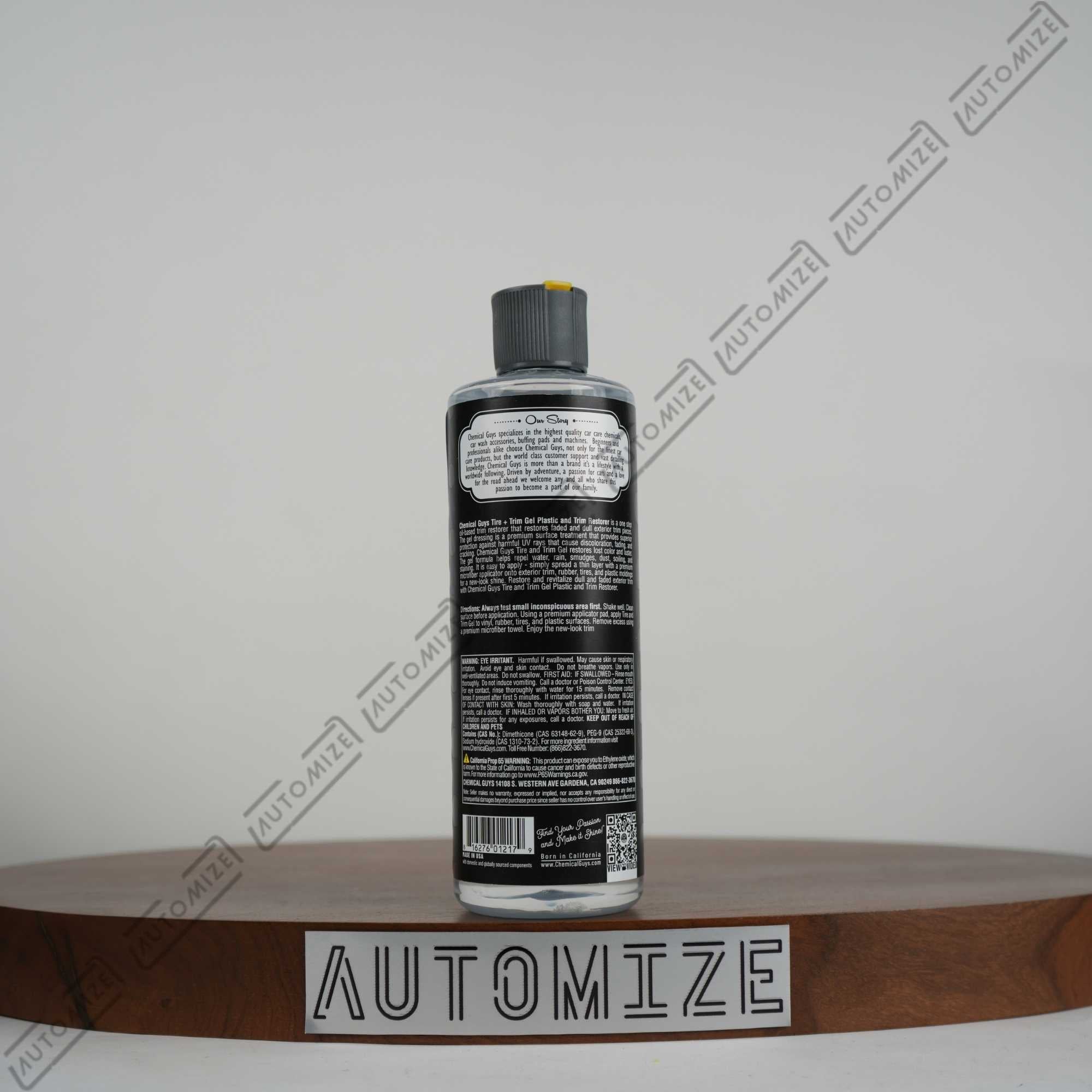 Chemical Guys Tire + Trim Gel Plastic & Trim Restorer (473ml)