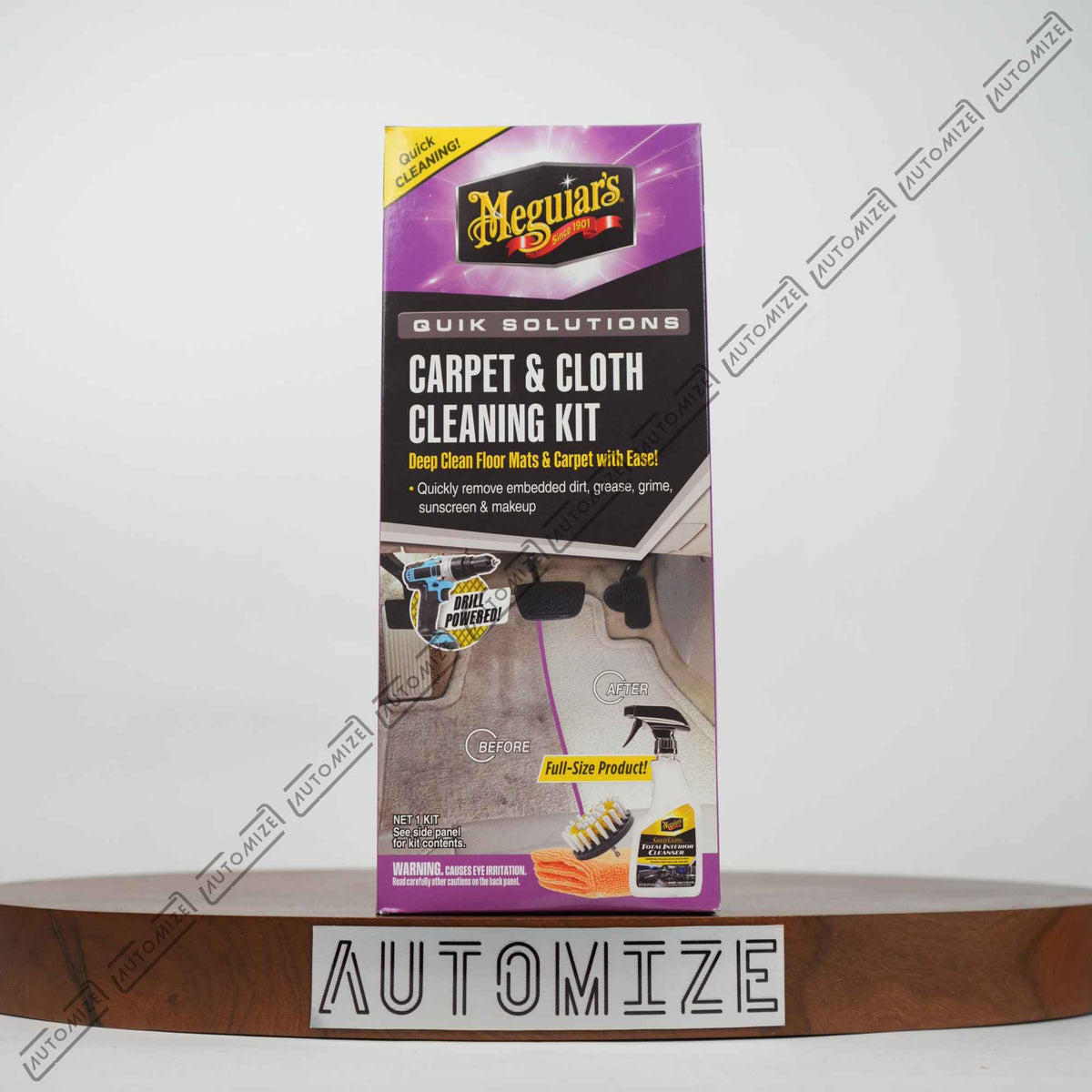 Meguiar's Quik Solutions Carpet & Cloth Cleaning Kit