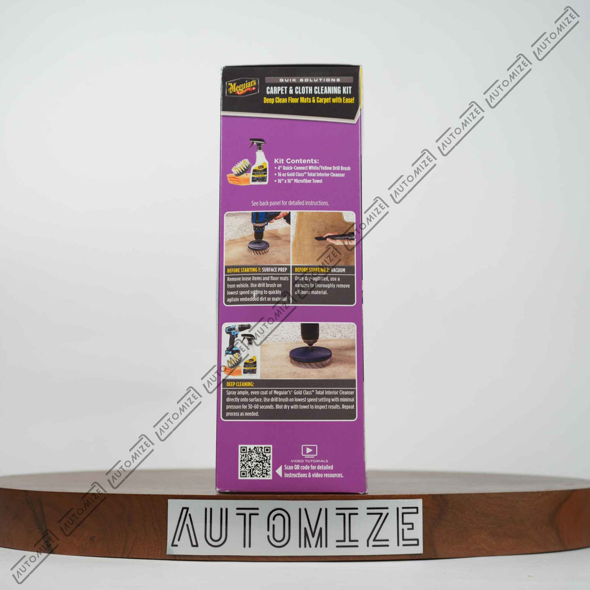 Meguiar's Quik Solutions Carpet & Cloth Cleaning Kit
