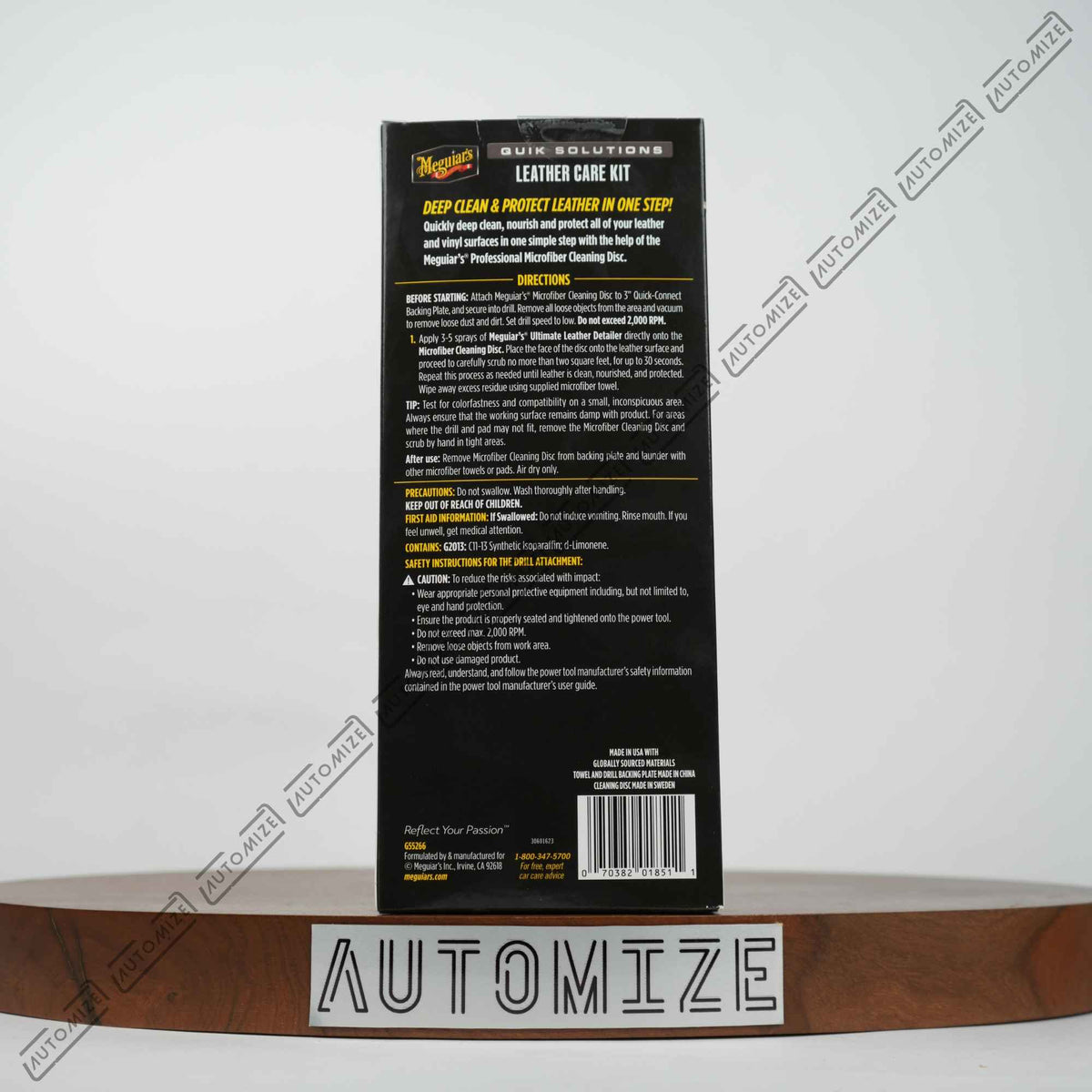 Meguiar's Quik Solutions Leather Care Kit