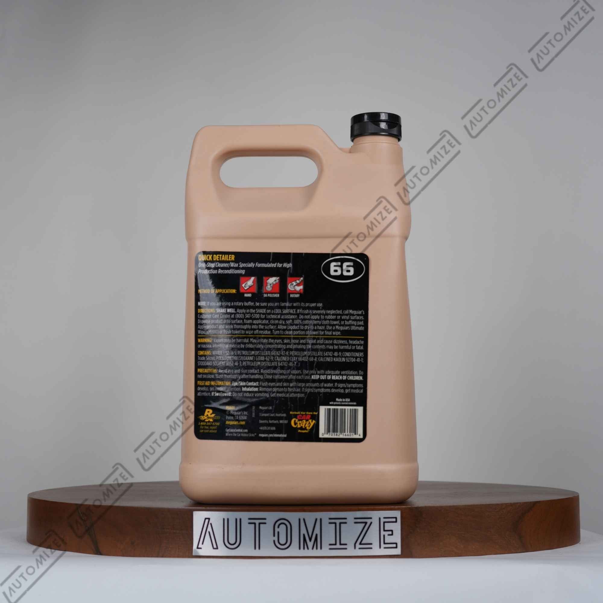 Meguiar's Mirror Glaze Professional Quick Detailer (3.79l)