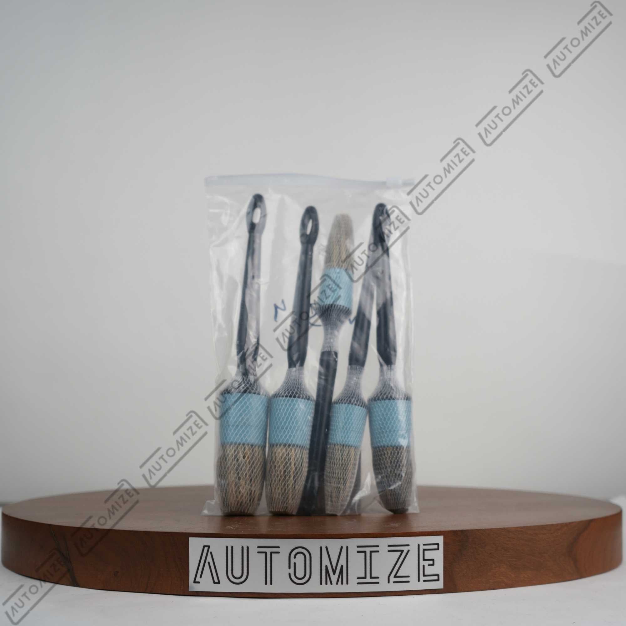 Automize Detailing - Black and Blue Horse Hair Brush Set of 5