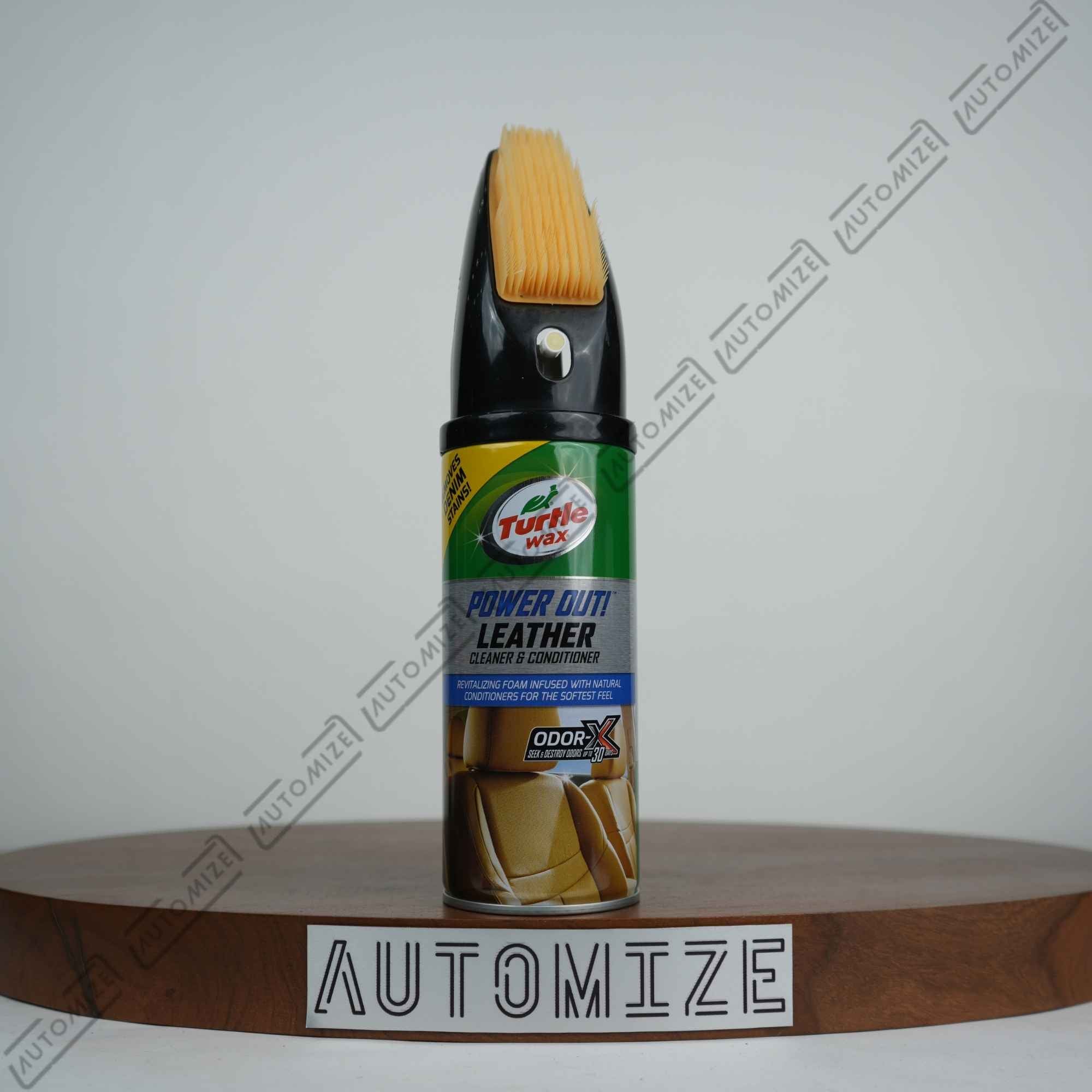 Turtle Wax Power Out Leather Cleaner and Conditioner (400ml)