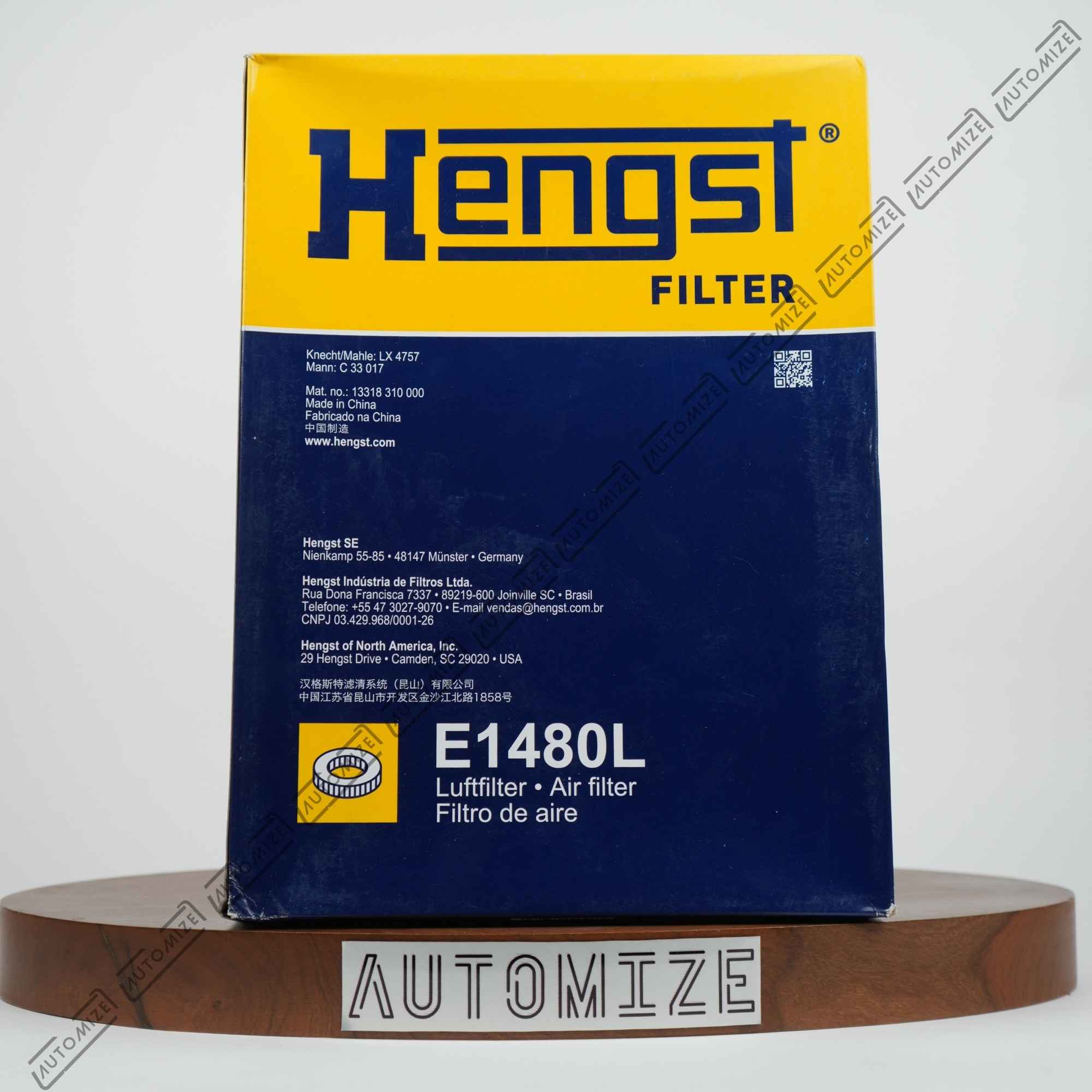 Hengst Air Filter E1480L